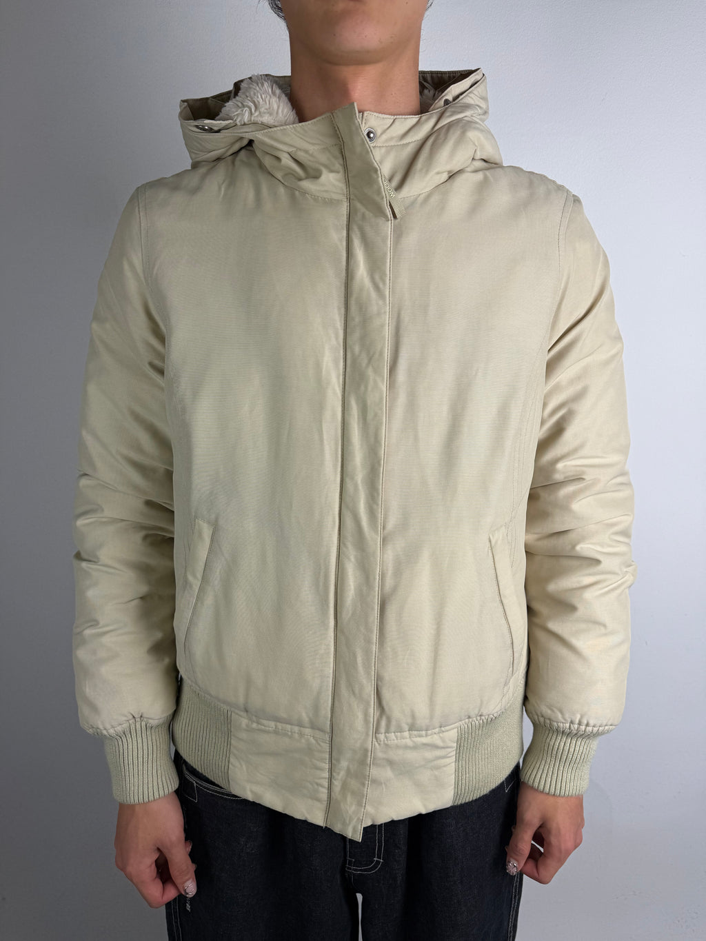 Vintage Woolrich Beige Winter Jacket L