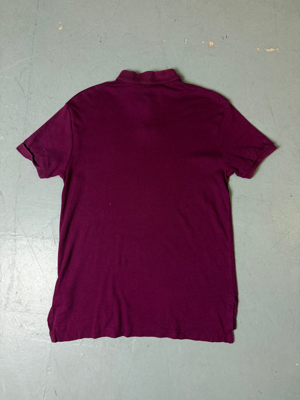 Produktbild von Vintage Ralph Lauren Bordeaux Red Polo Shirt Von vorne