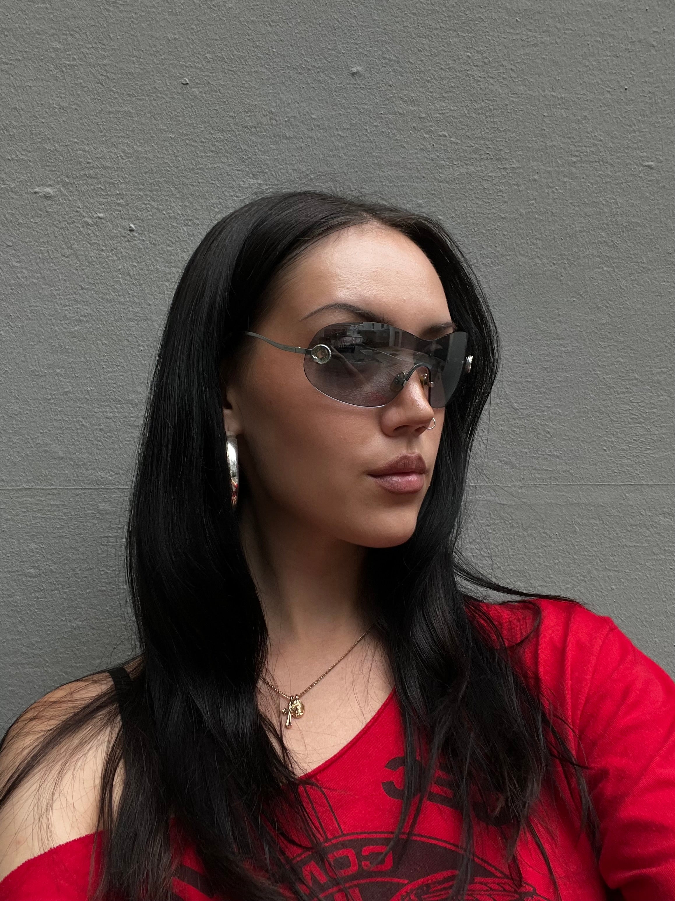 Vintage Roberto Cavalli Blue Grey Sunglasses