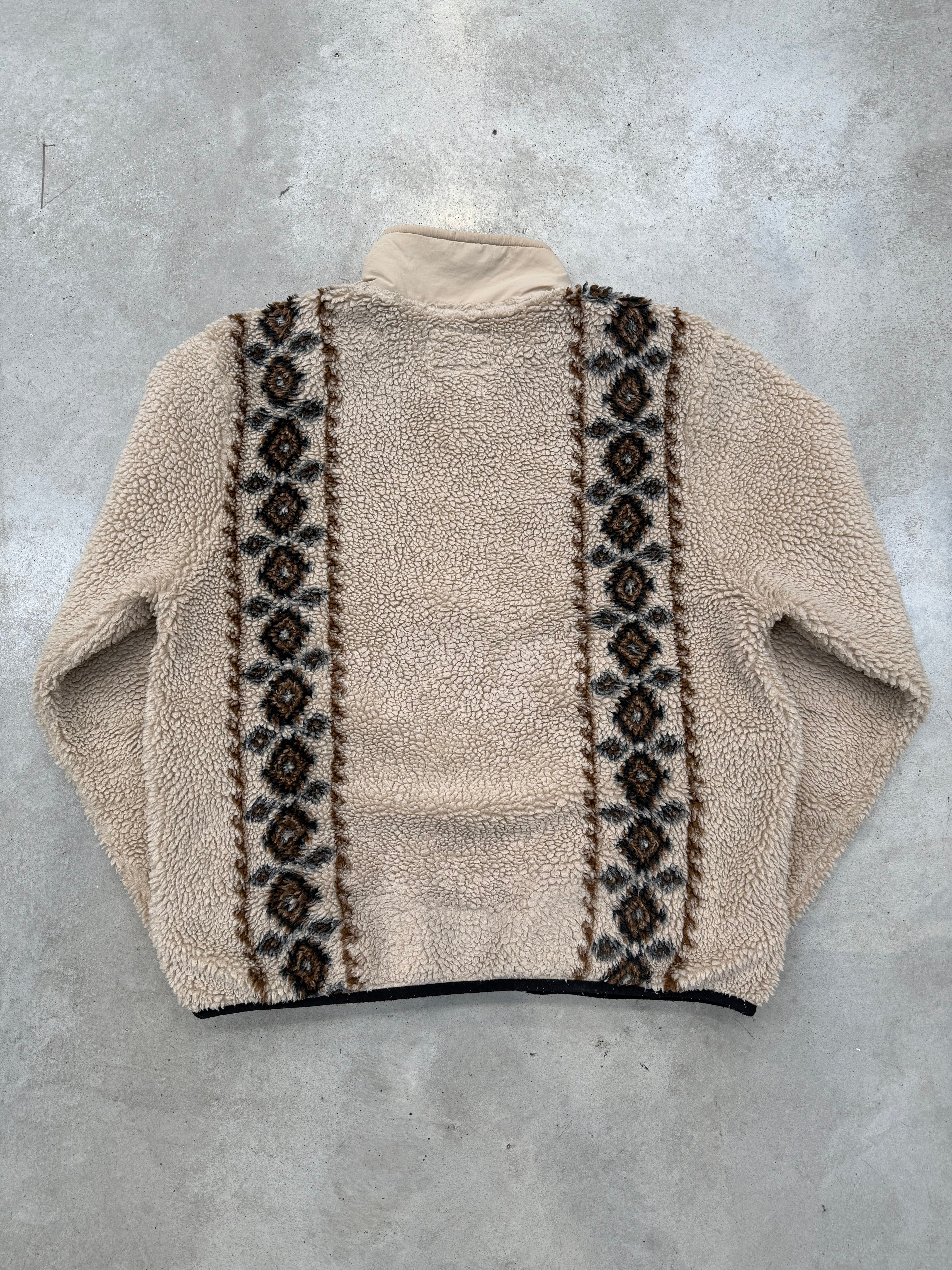 Vintage Stüssy Teddy Fleece Jacket Für Männer. Y2K Second Hand 2000s Fashion 