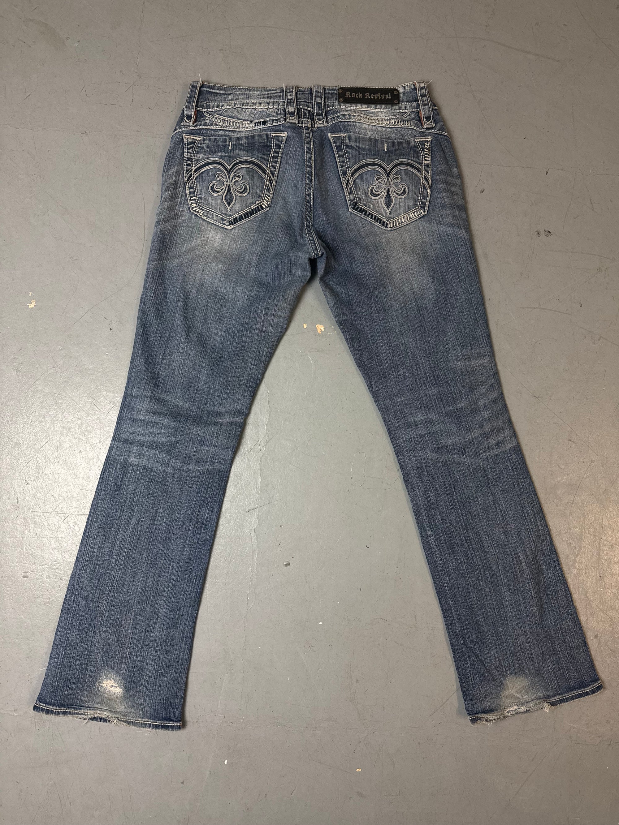 Vintage Rock Revival Y2K Bootcut Denim M