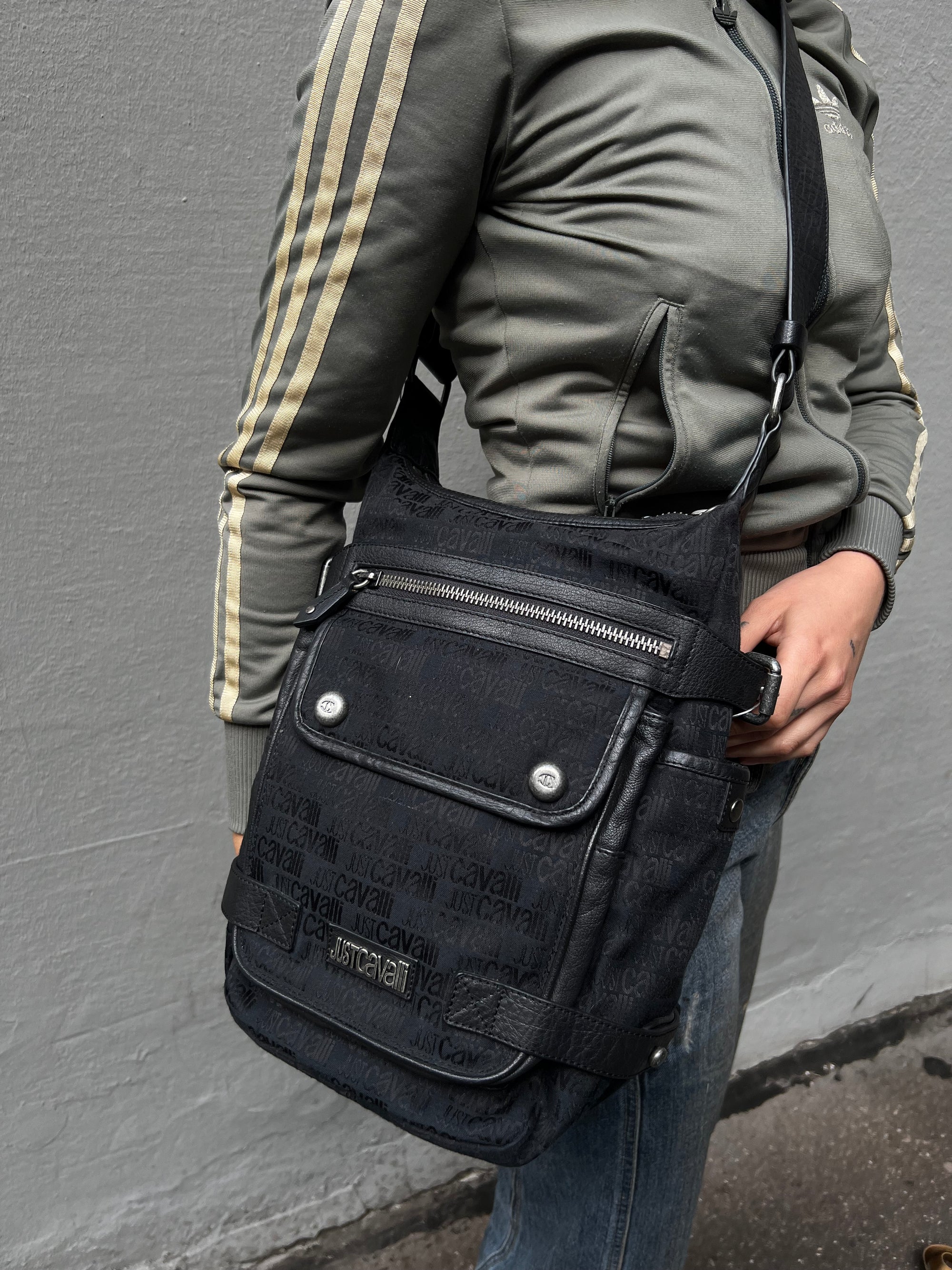 Vintage JustCavalli Black Crossbody Bag