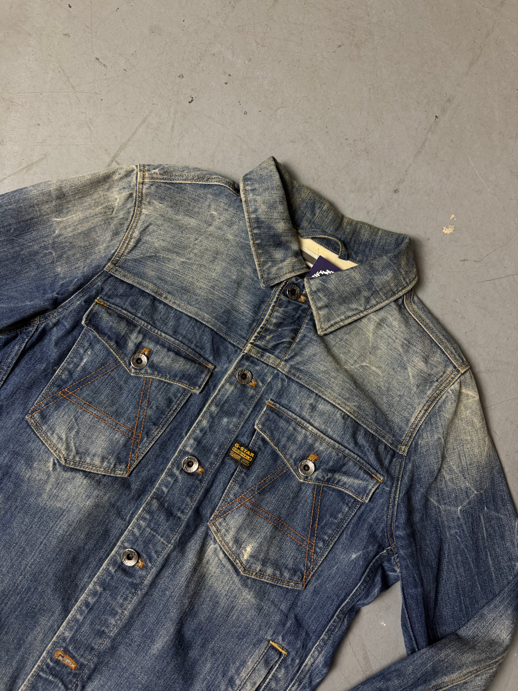 Vintage G-Star Raw Washed Denim Jacket M