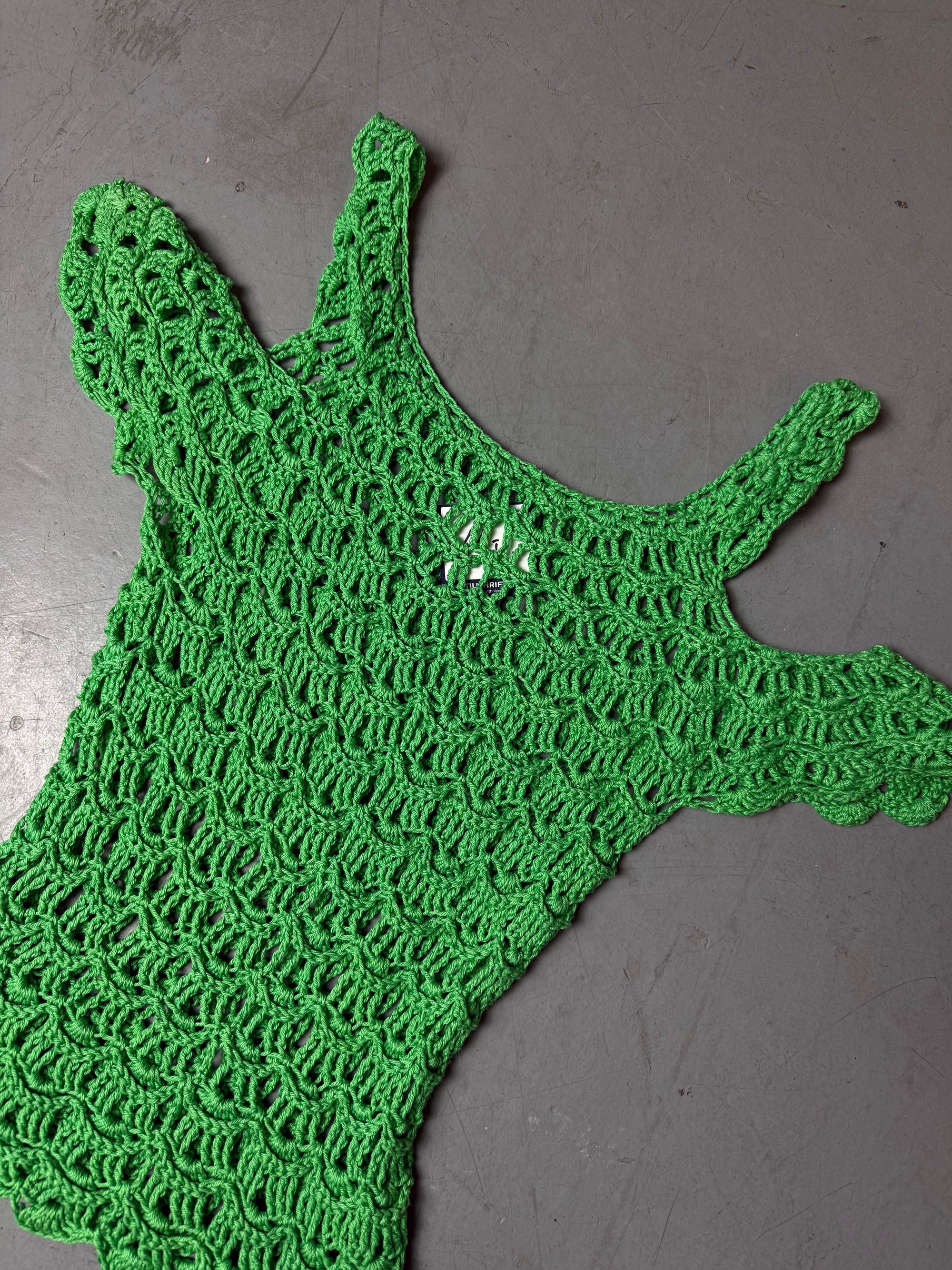 Vintage Green Knit Top S