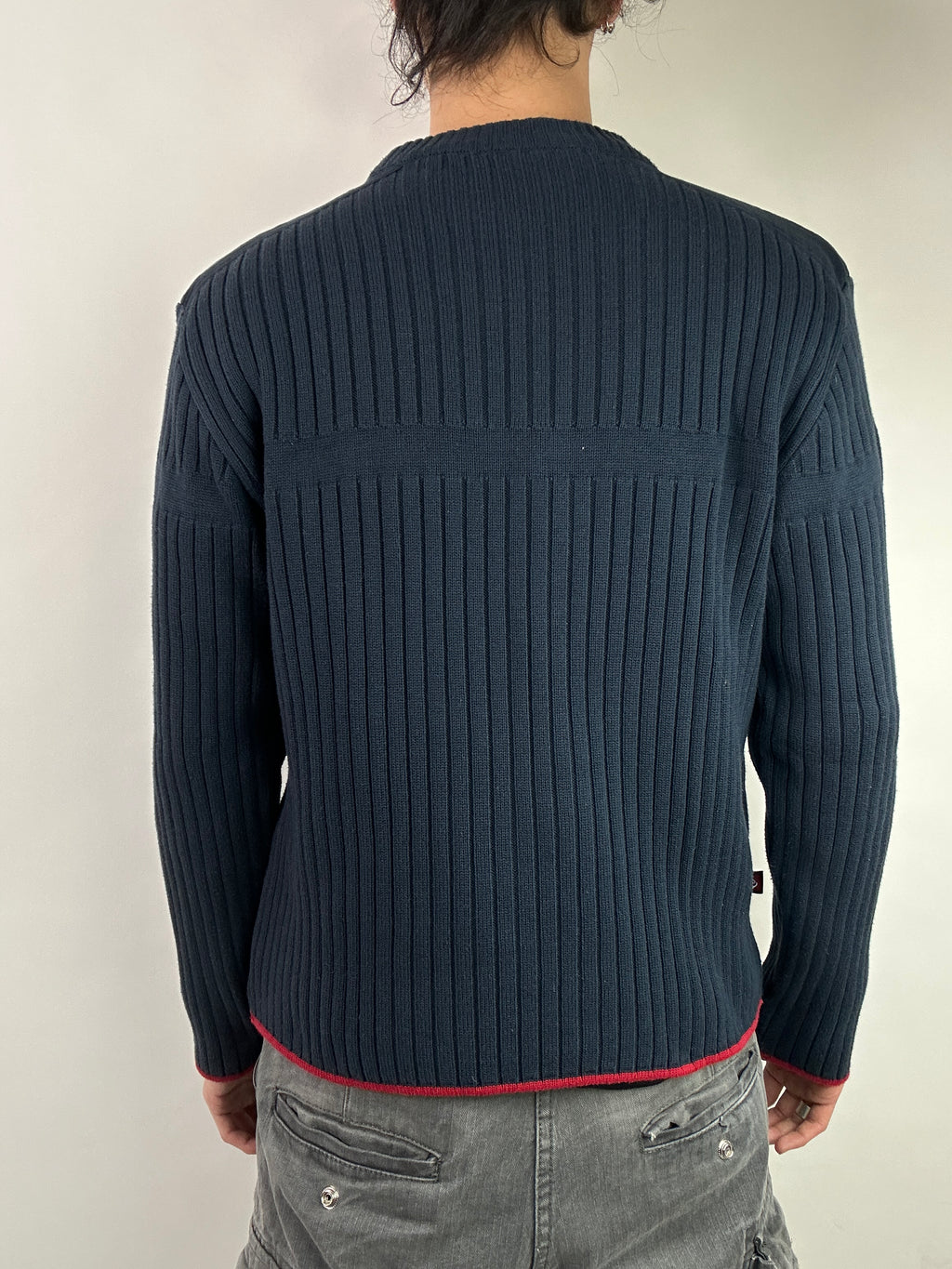 Vintage Quiksilver Dark Blue Knit Sweater M