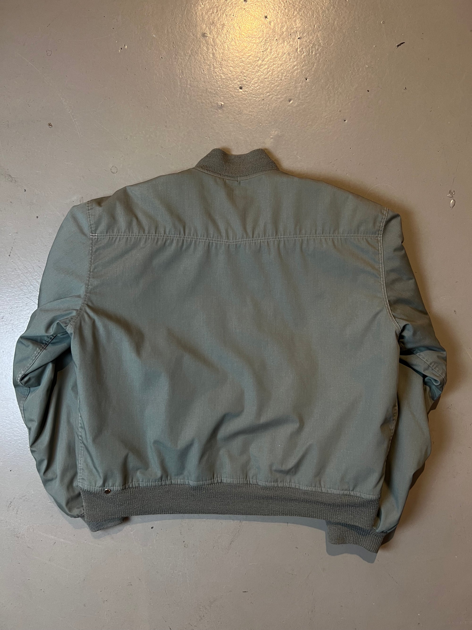 Vintage Grey/Green Italia Bomber Jacket XL/XXL