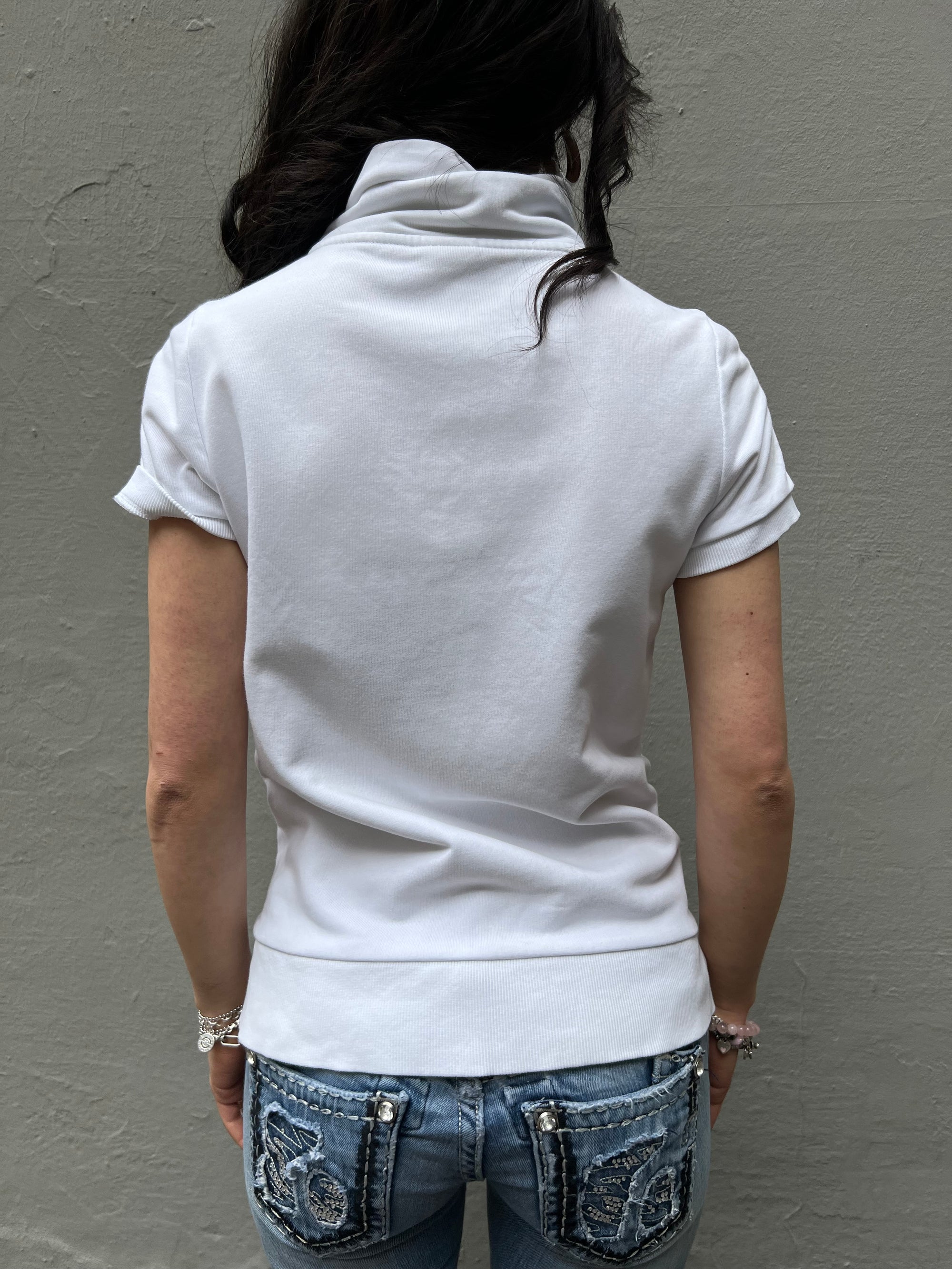 Vintage Short Sleeve Zipper XS/S