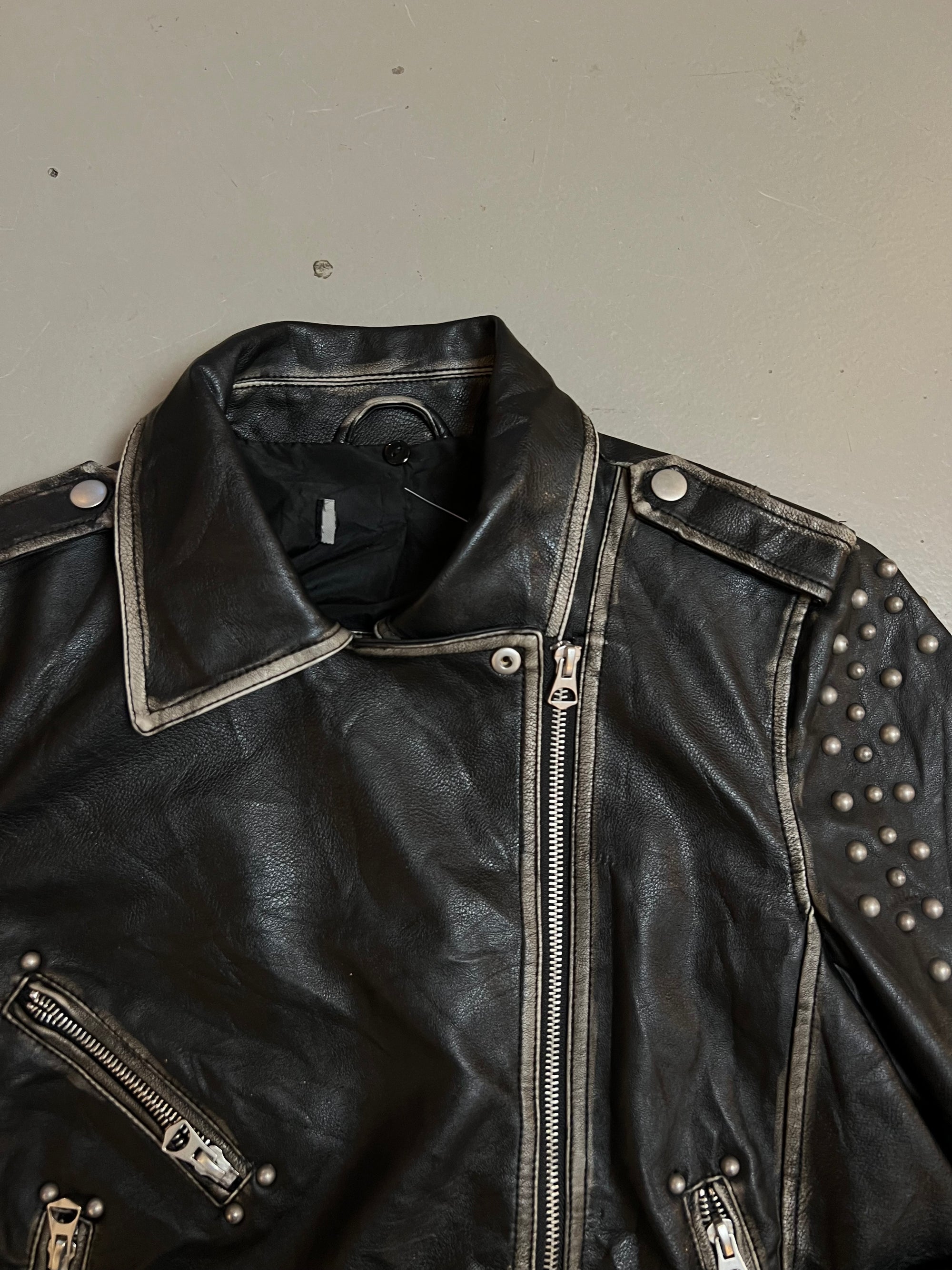 Produkt  Bild der Vintage Leather Jacket M von Detail Kragen