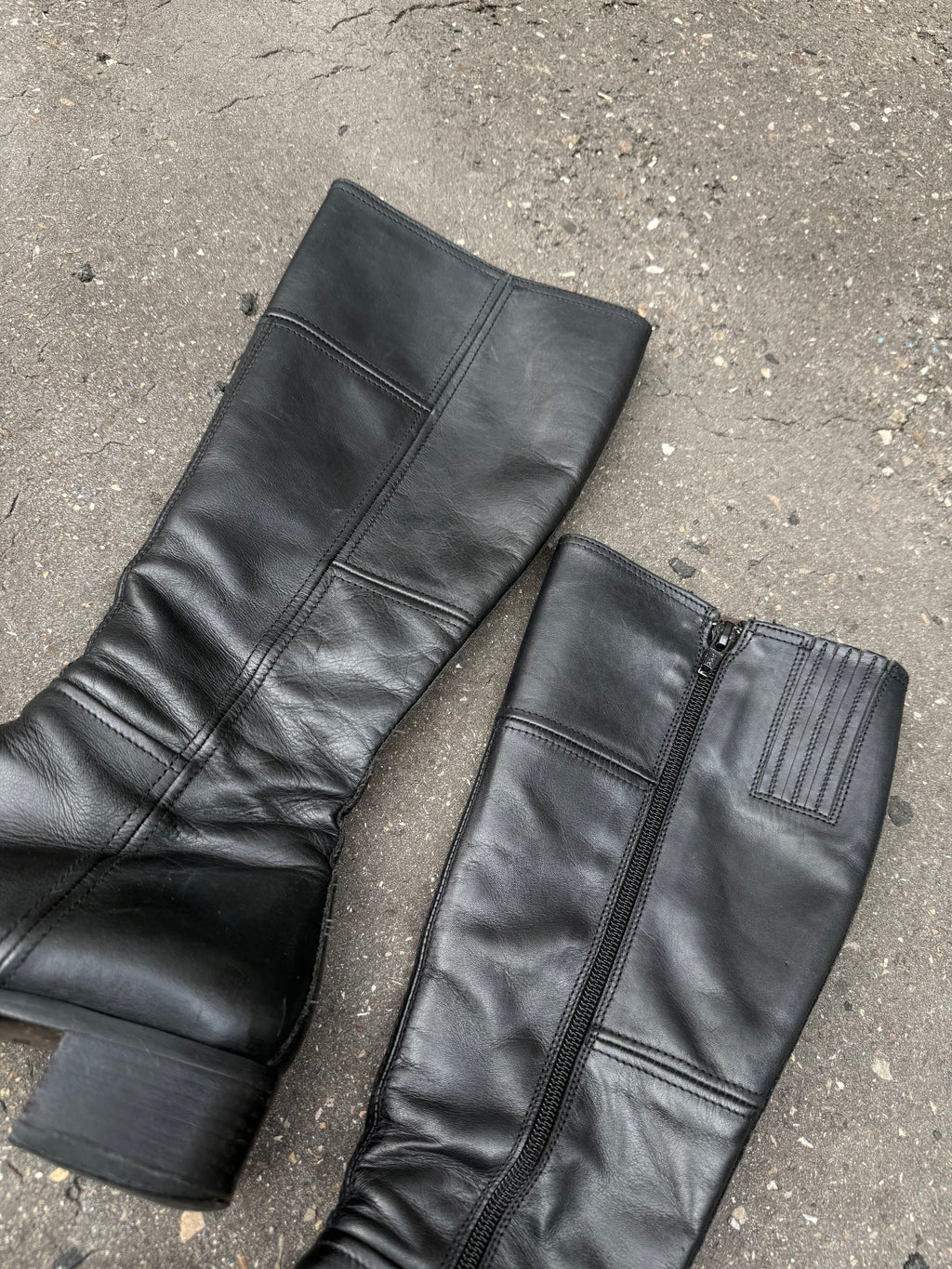 Vintage Nero Giardini Black Leather Boots 37,5