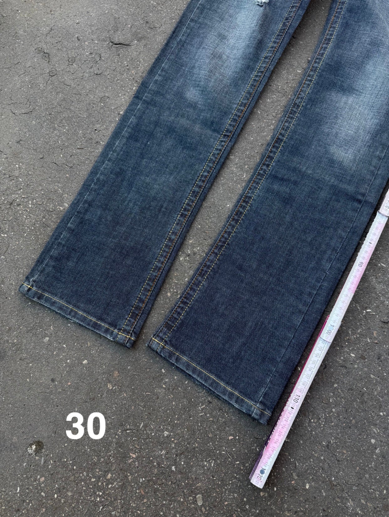 Y2K Laguna Beach „Huntington Beach“ Grey Blue Mid Waist Denim S/M-L + BOX
