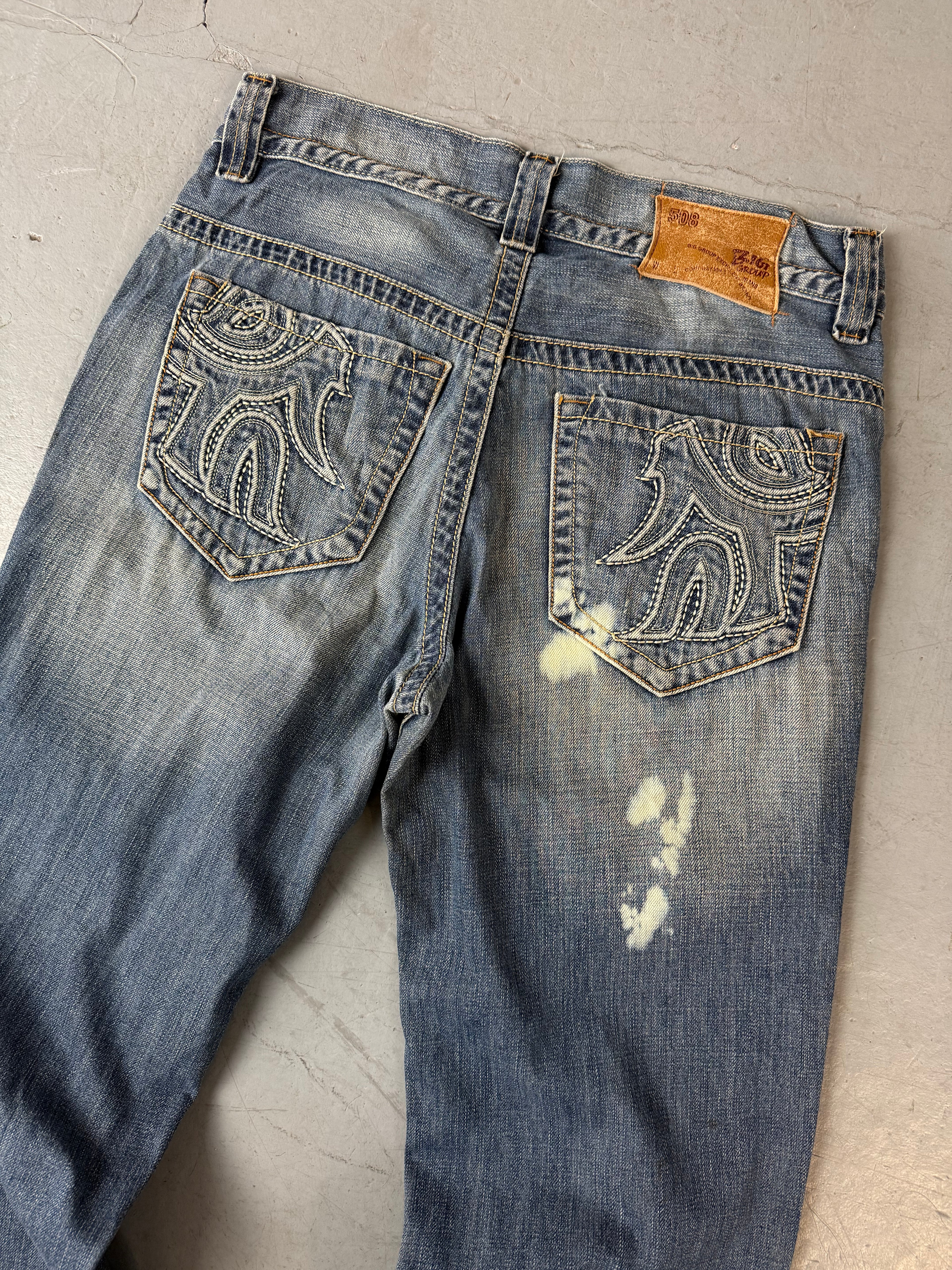 Vintage Big Group 508 Japanese Baggy Denim für Herren. Y2K Second Hand 2000s Fashion