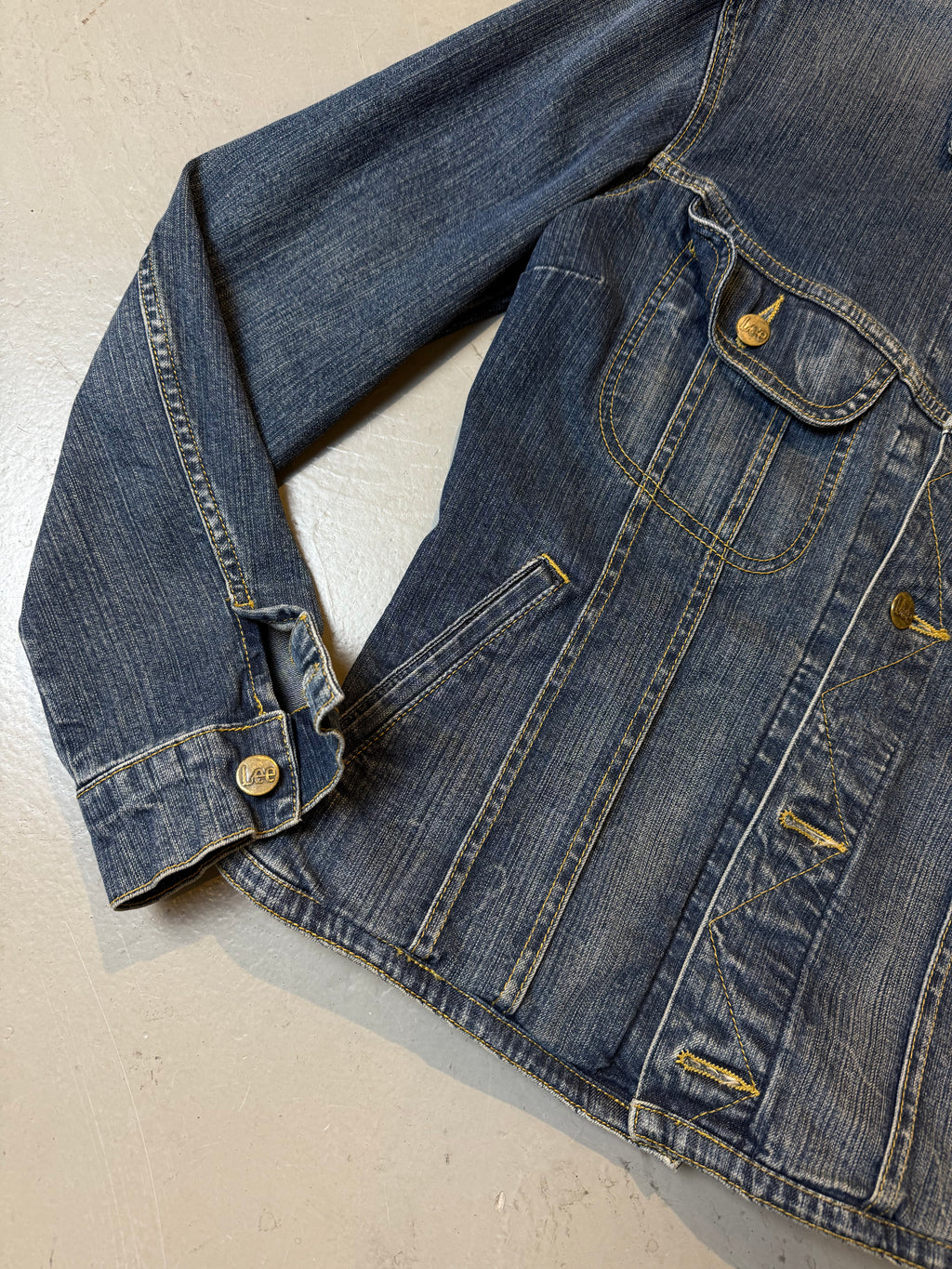 Vintage Lee Blue Washed Denim Jacket S/M