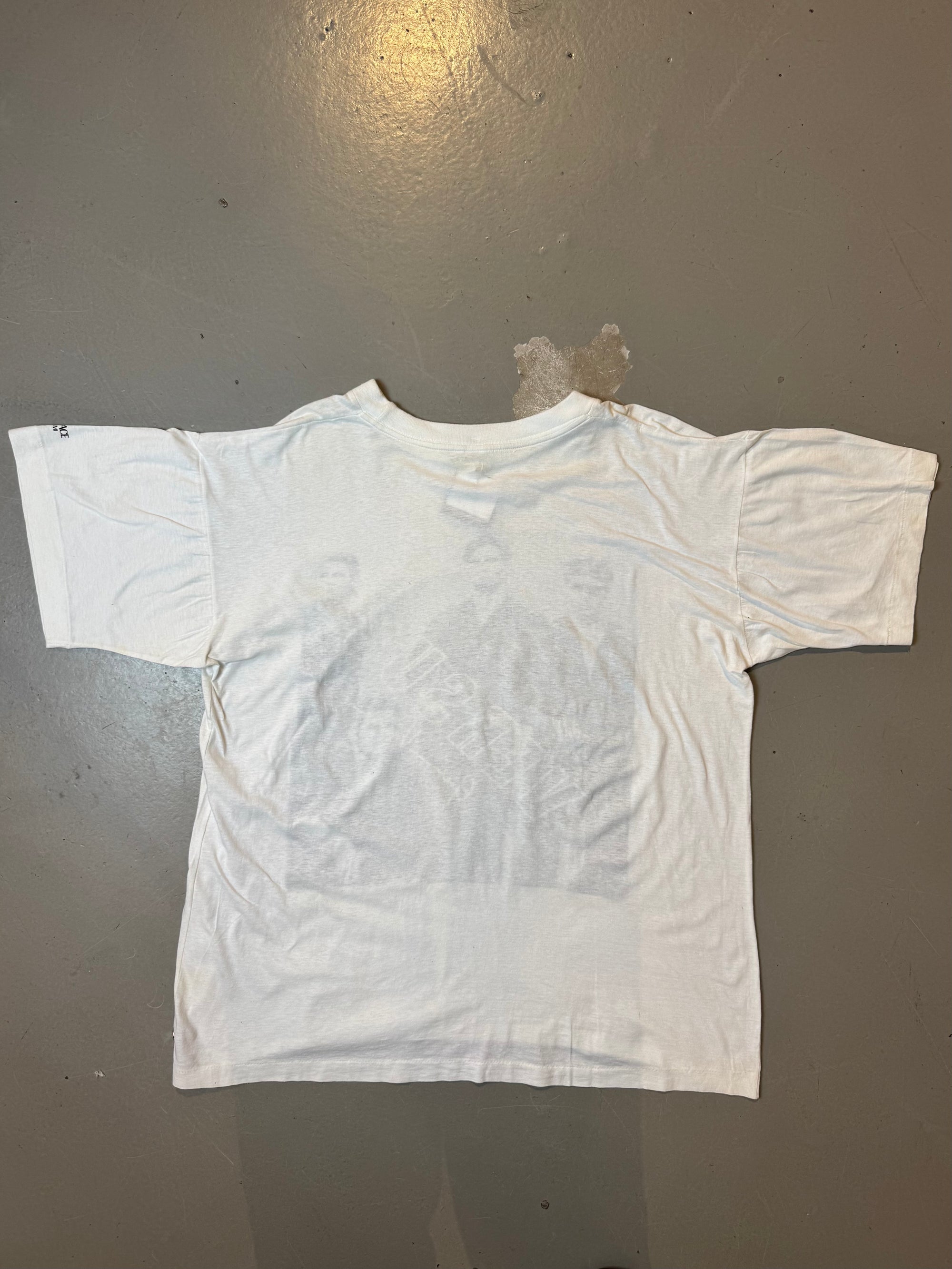 Vintage Versace White Printed Tee L/XL