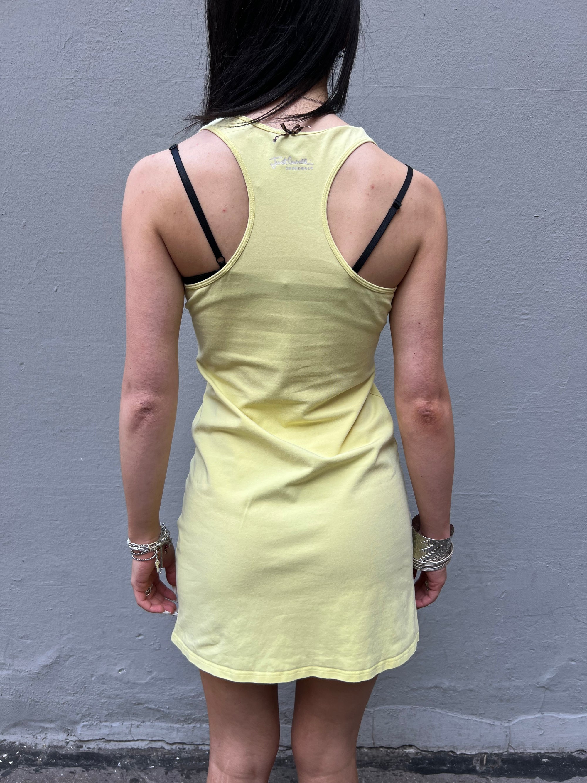 Vintage Yellow Just Cavalli Mini Dress S