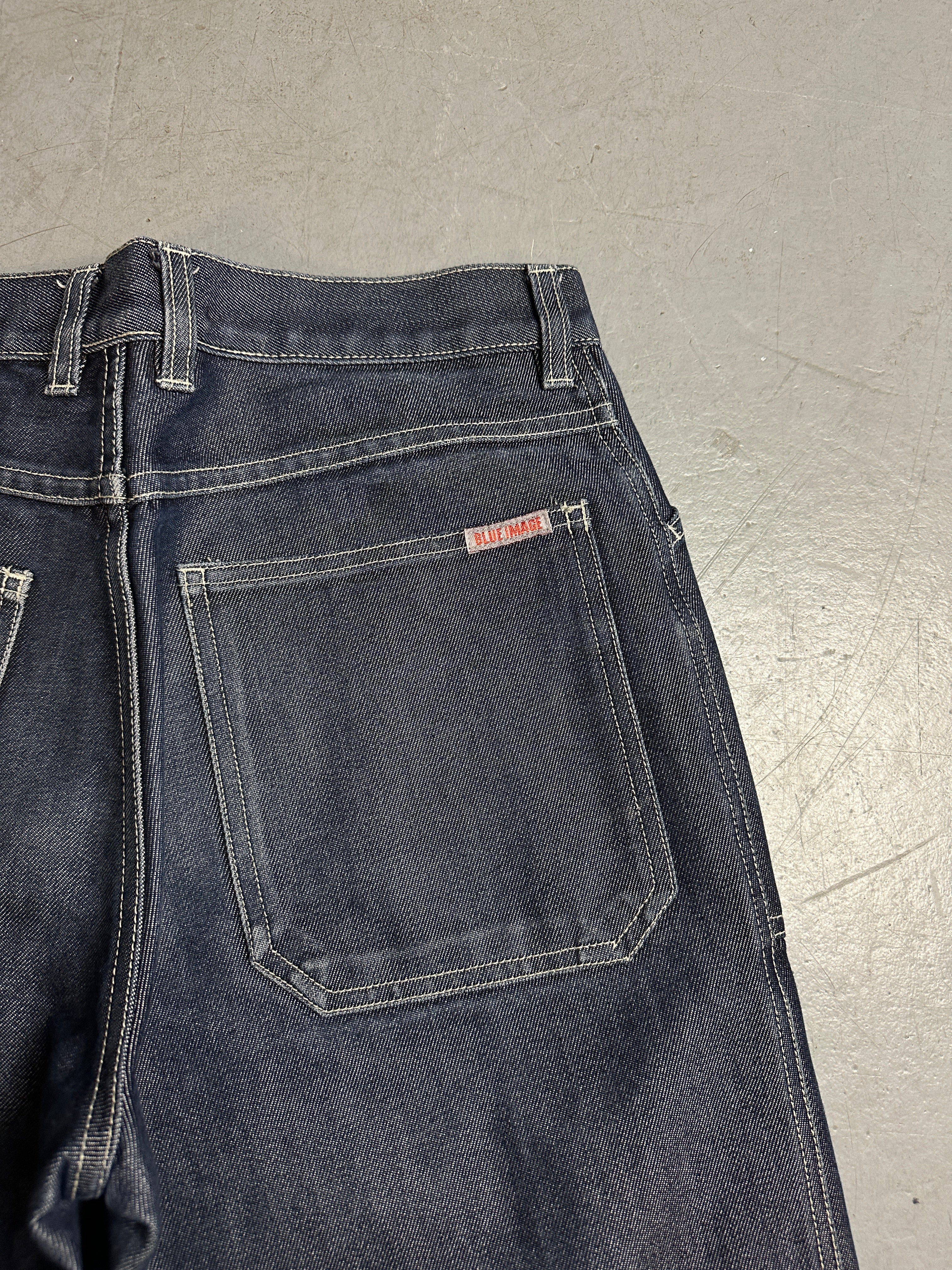 Detailbild von Vintage Blue Image Shiny Denim S/M vo hinten 