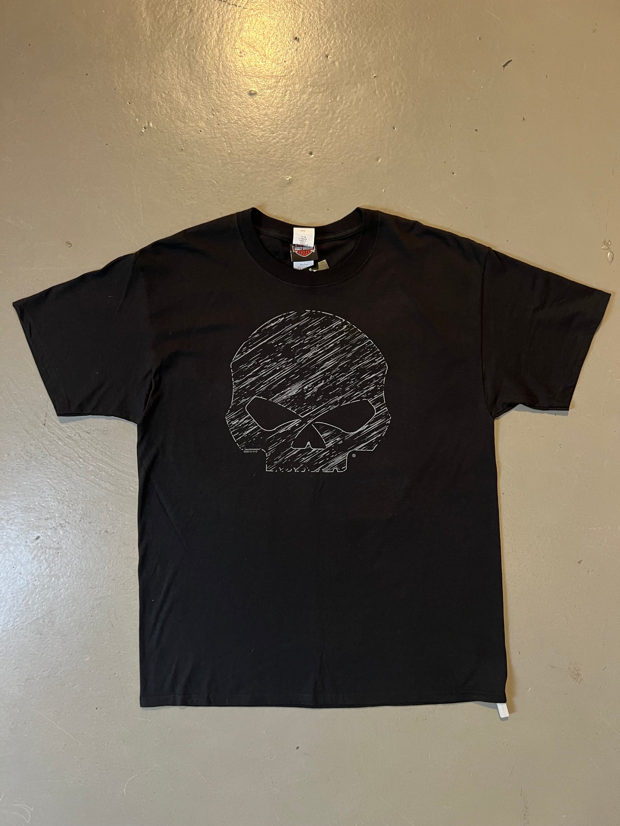 Vintage Harley Davidson Skull Tee L/XL