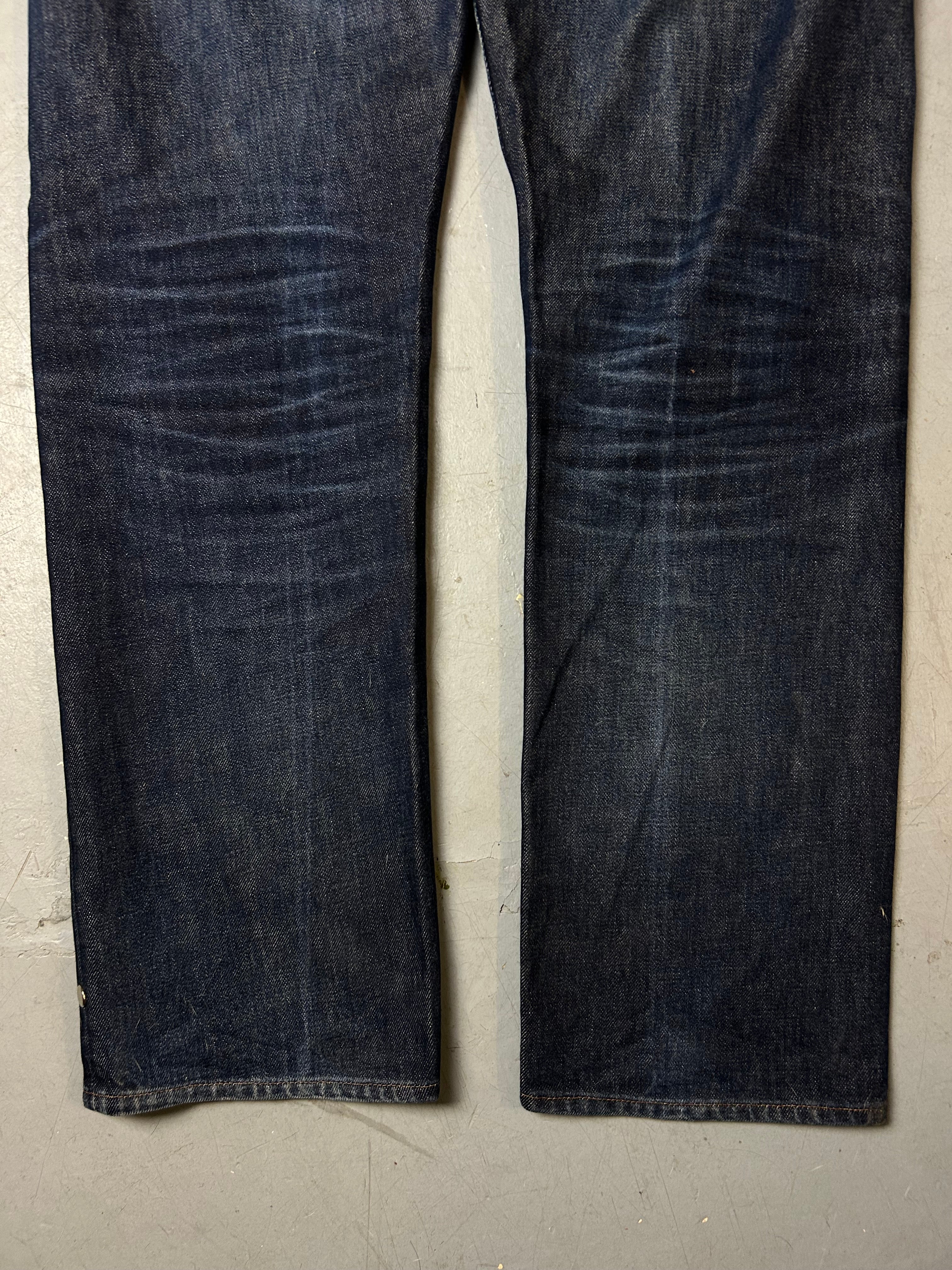 Detailliertes Produktbild  von Vintage Stone Island Dark Blue Denim L von hinten