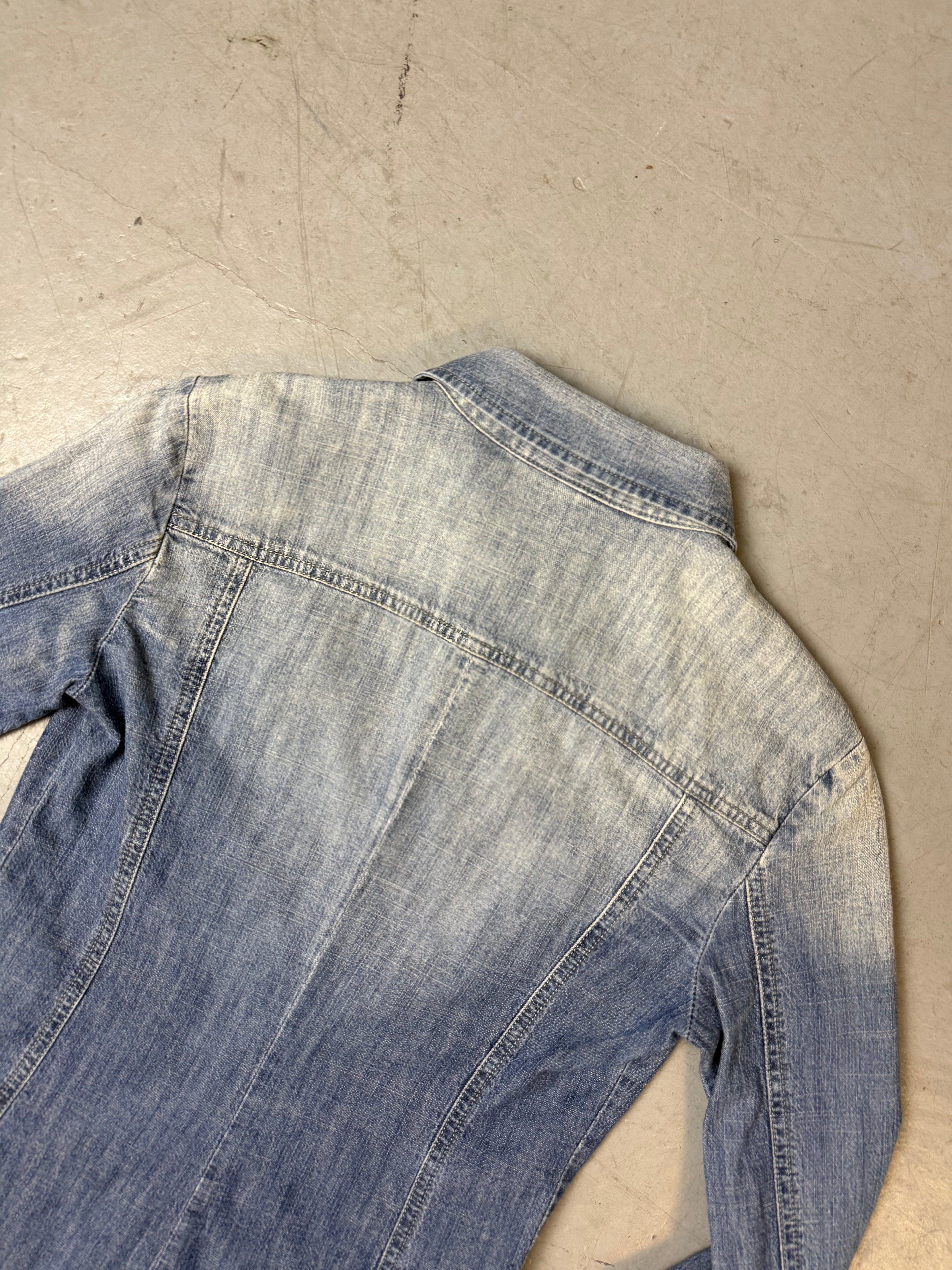 Vintage Diesel Light Blue Washed Denim Jacket XS