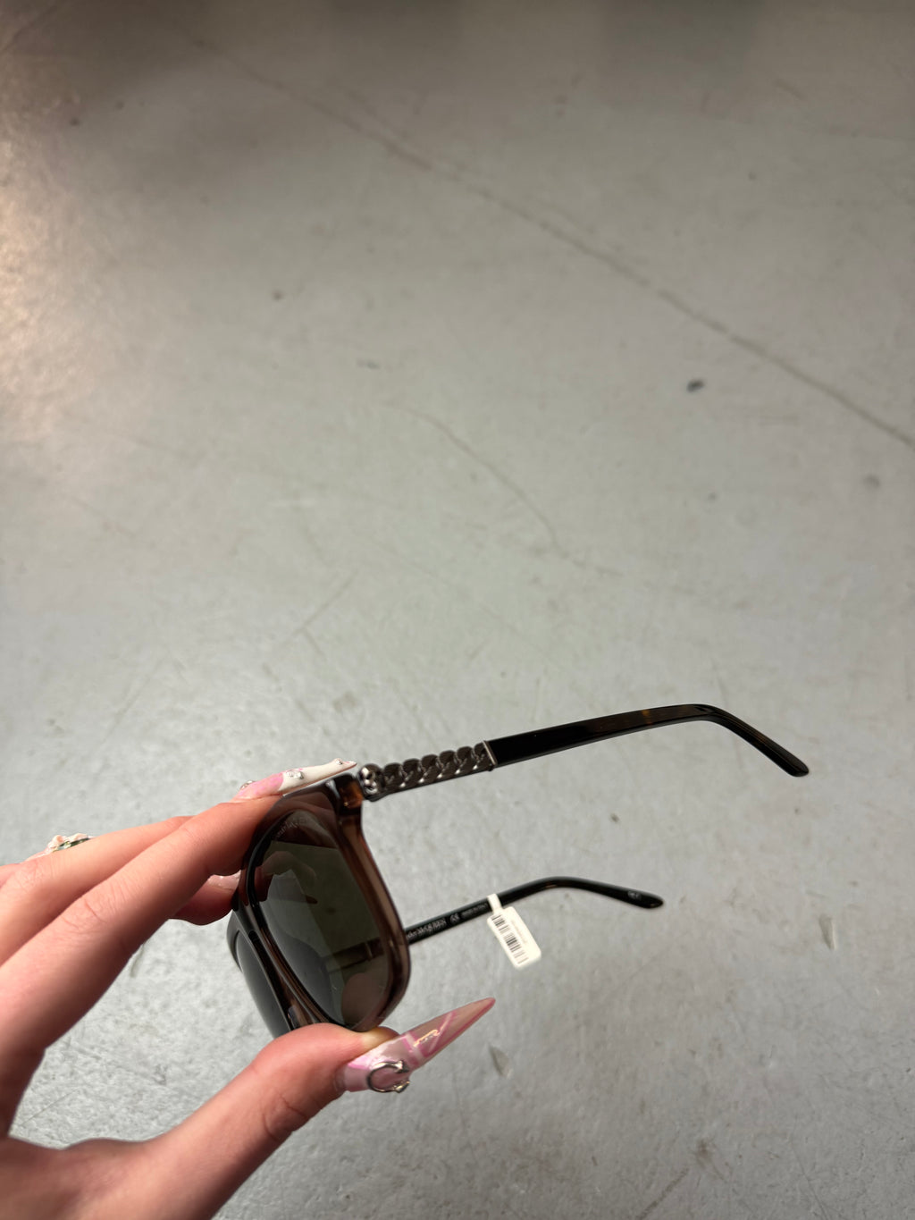 Alexander McQueen Brown Sunglasses. Unisex. Y2K 2000s Fashion.