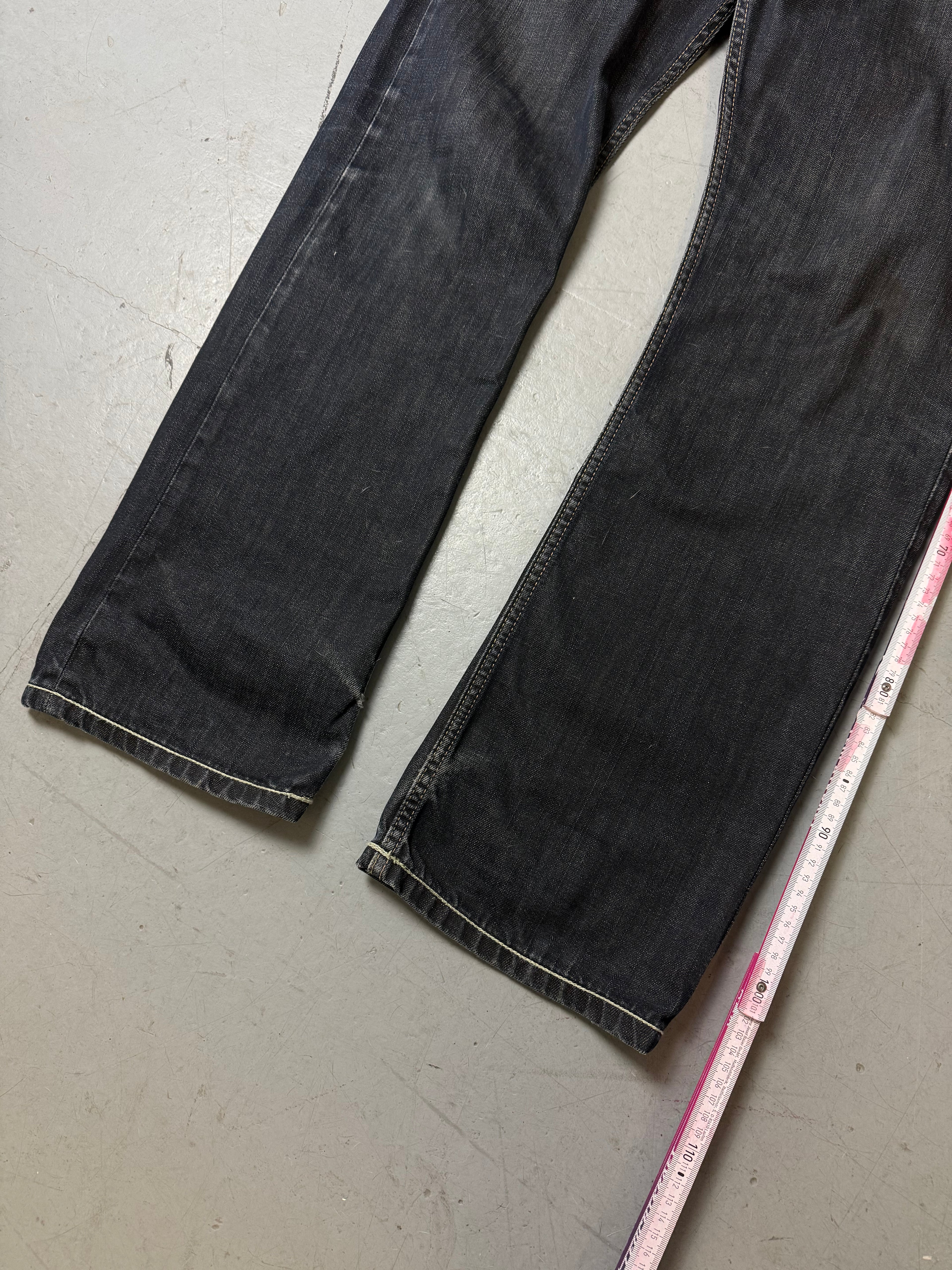 Vintage Evisu x Puma Dark Grey Baggy Denim L/XL