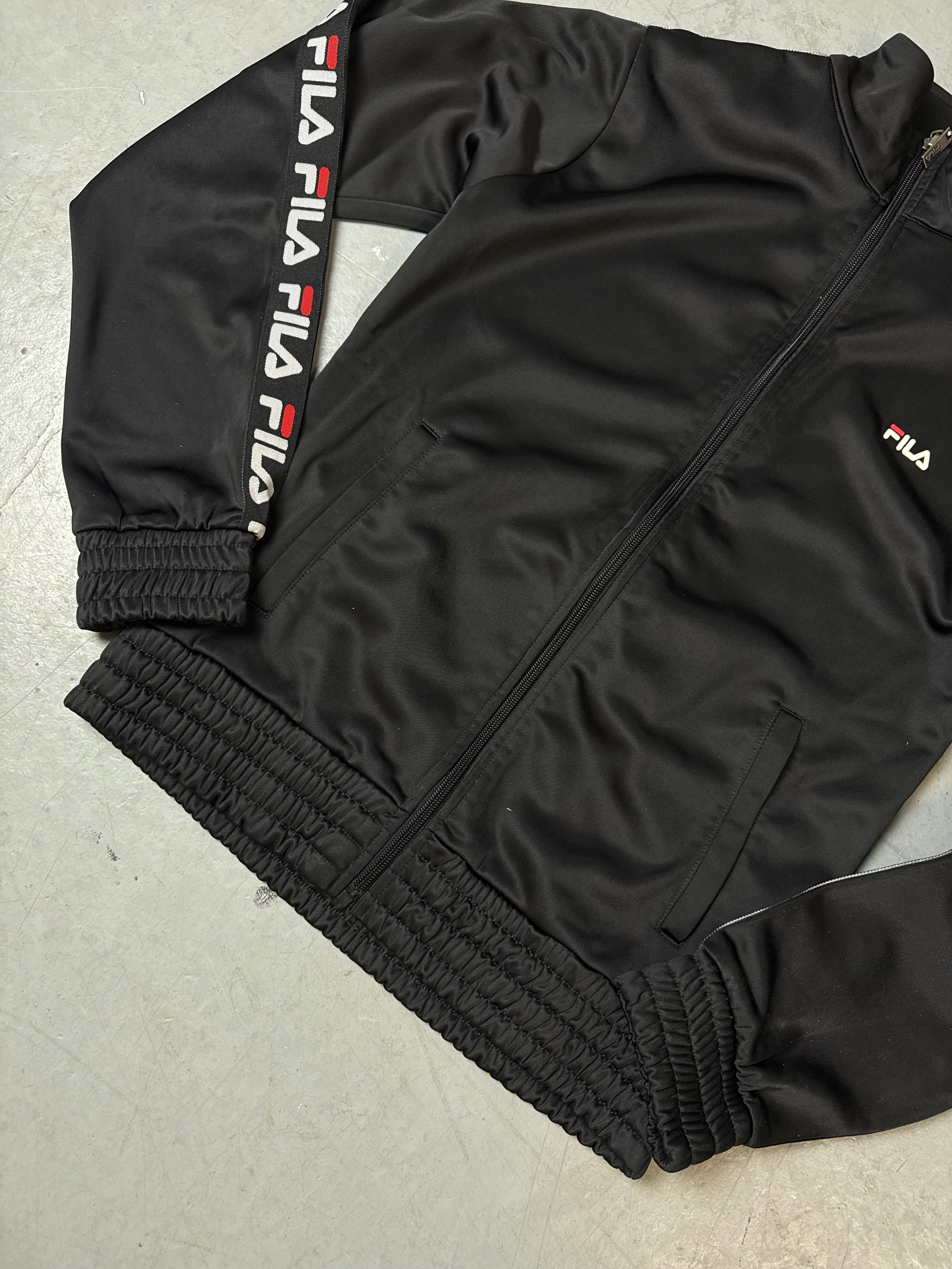 Vintage Fila Black Track Jacket XS