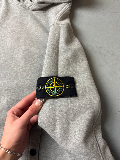Vintage Stone Island Grey Hoodie L