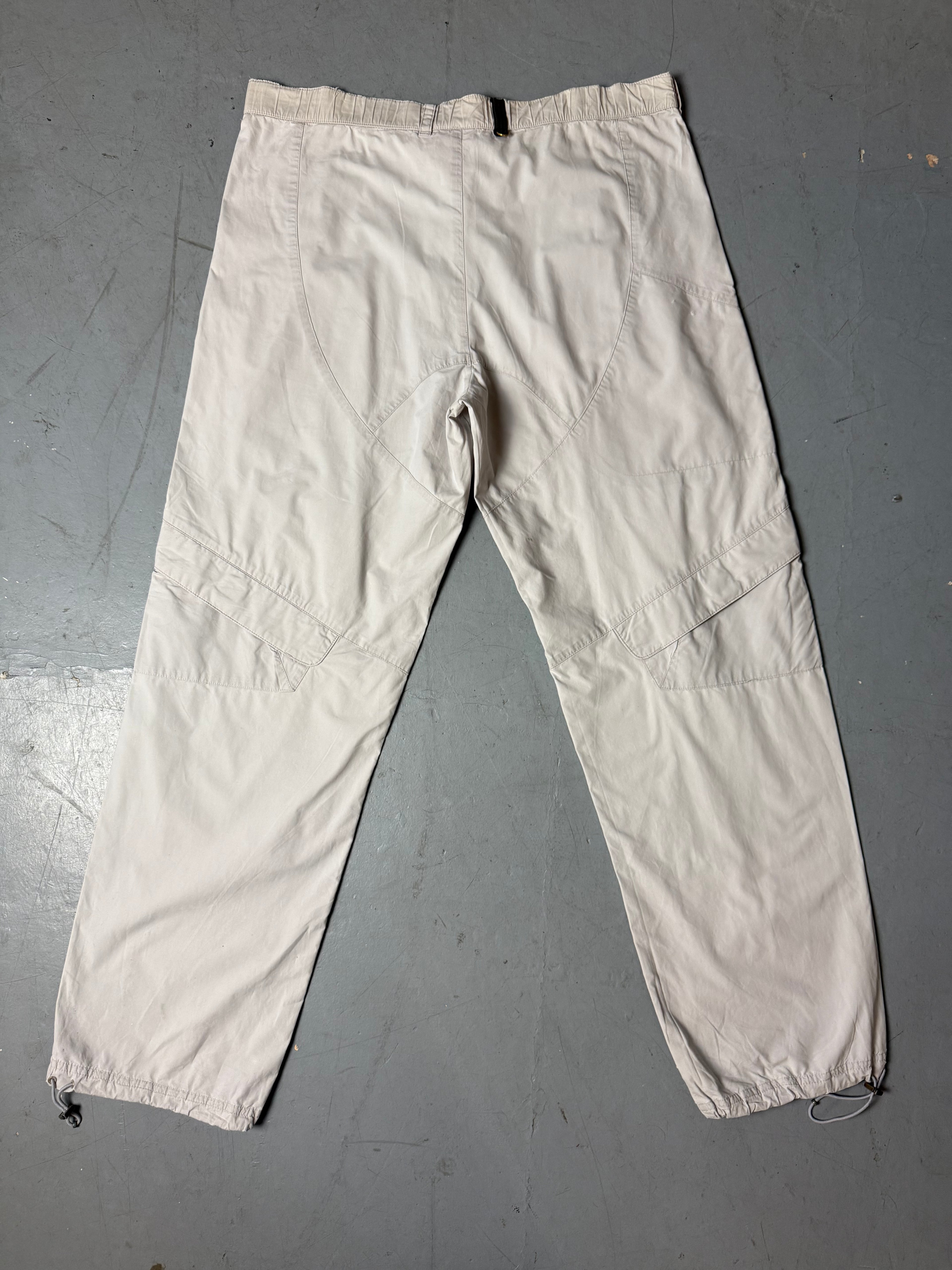 Vintage Adidas White Baggy Trackpants XL