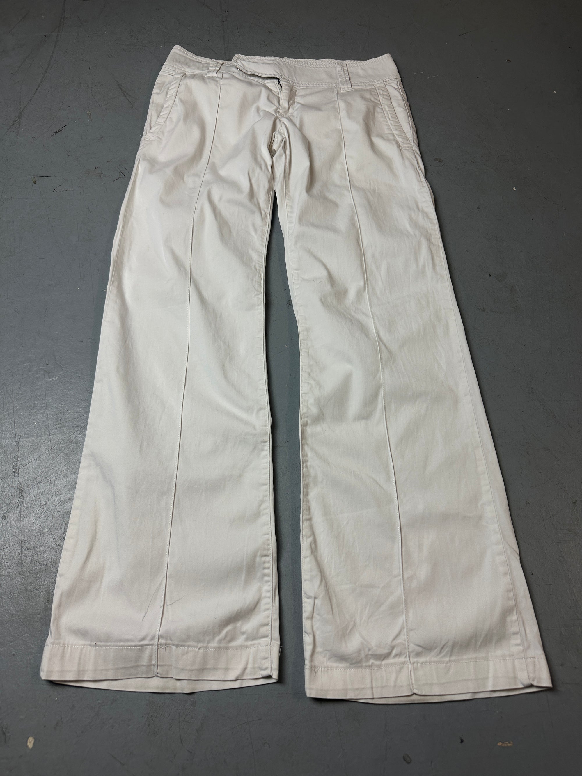 Produktbild von Vintage White Miss Sixty Pants von vorne