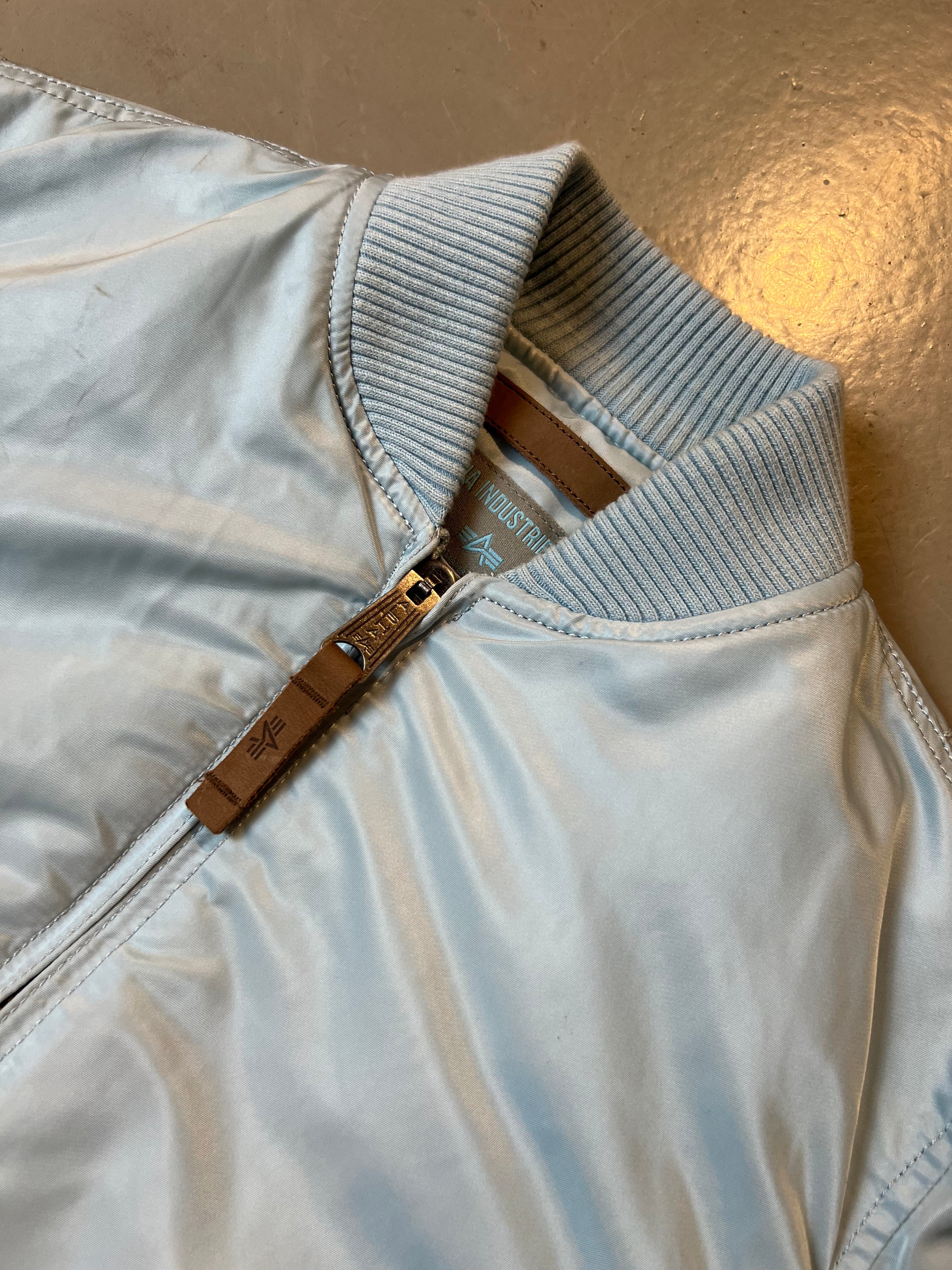 Vintage Alpha Industries Babyblue Bomber Jacket S/M
