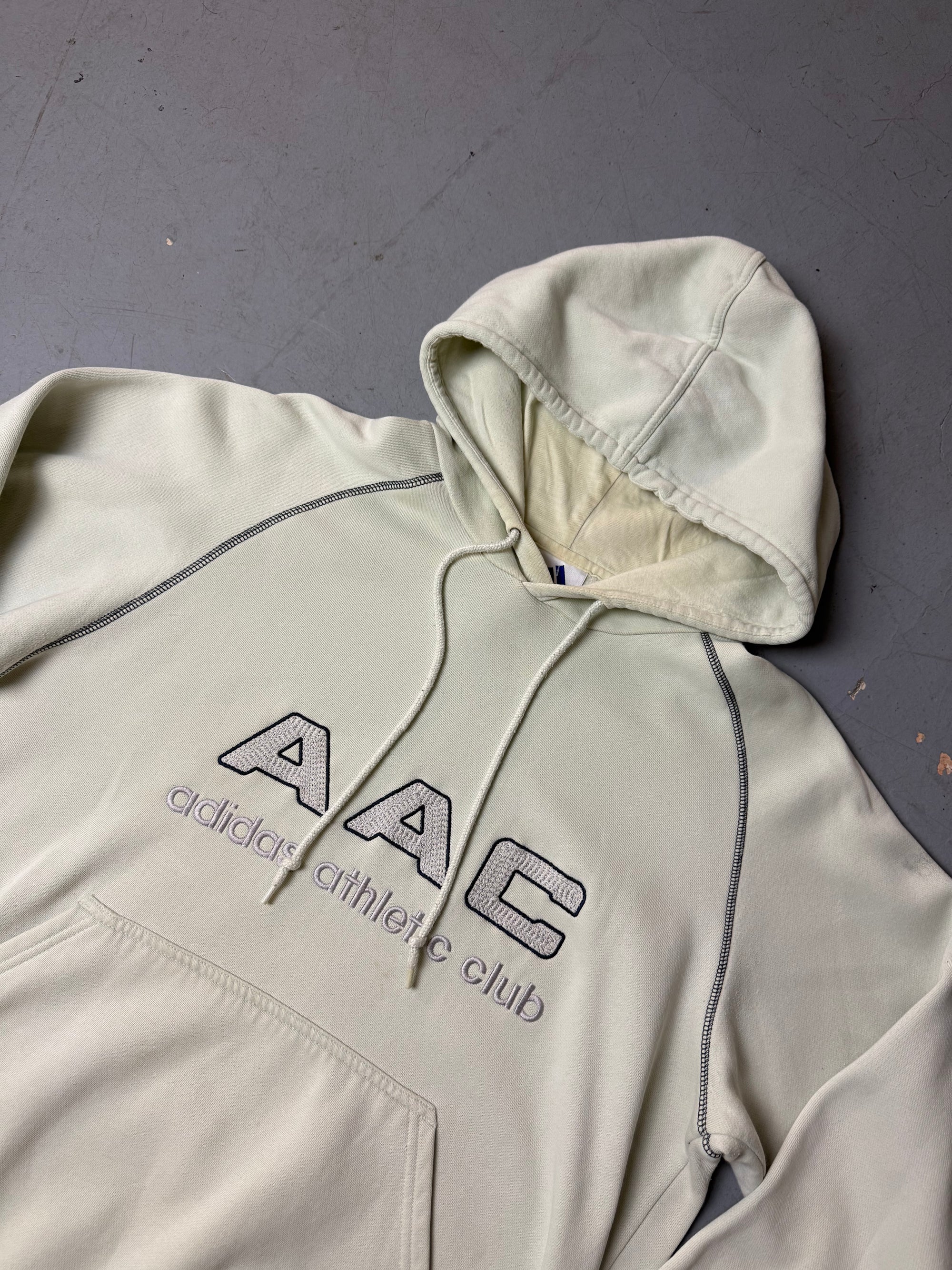 Vintage Adidas AAC Cream Hoodie XL