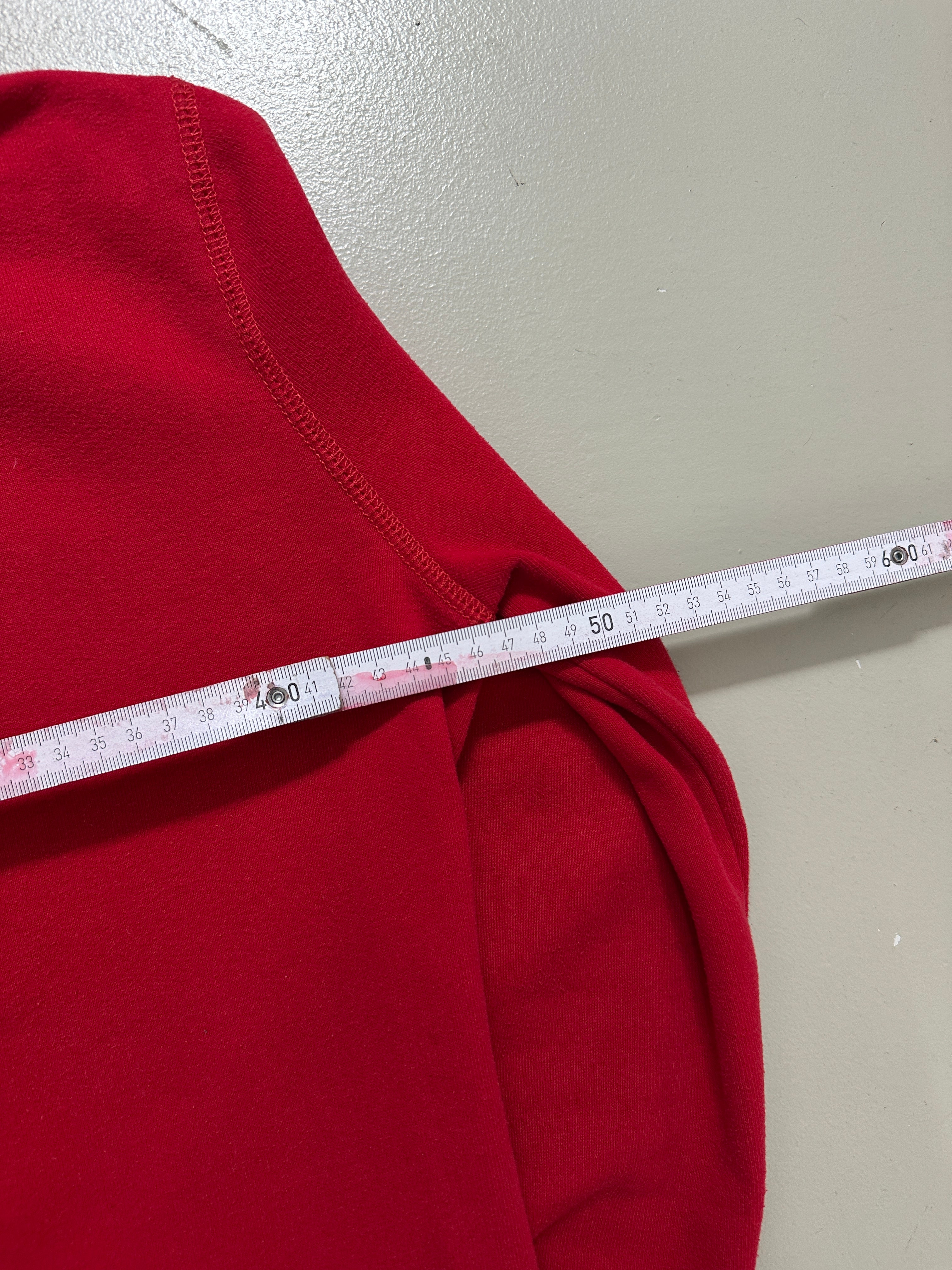 Vintage Hollister Red Hooded Zip Jacket für Damen. Y2K Second Hand 2000s Fashion 