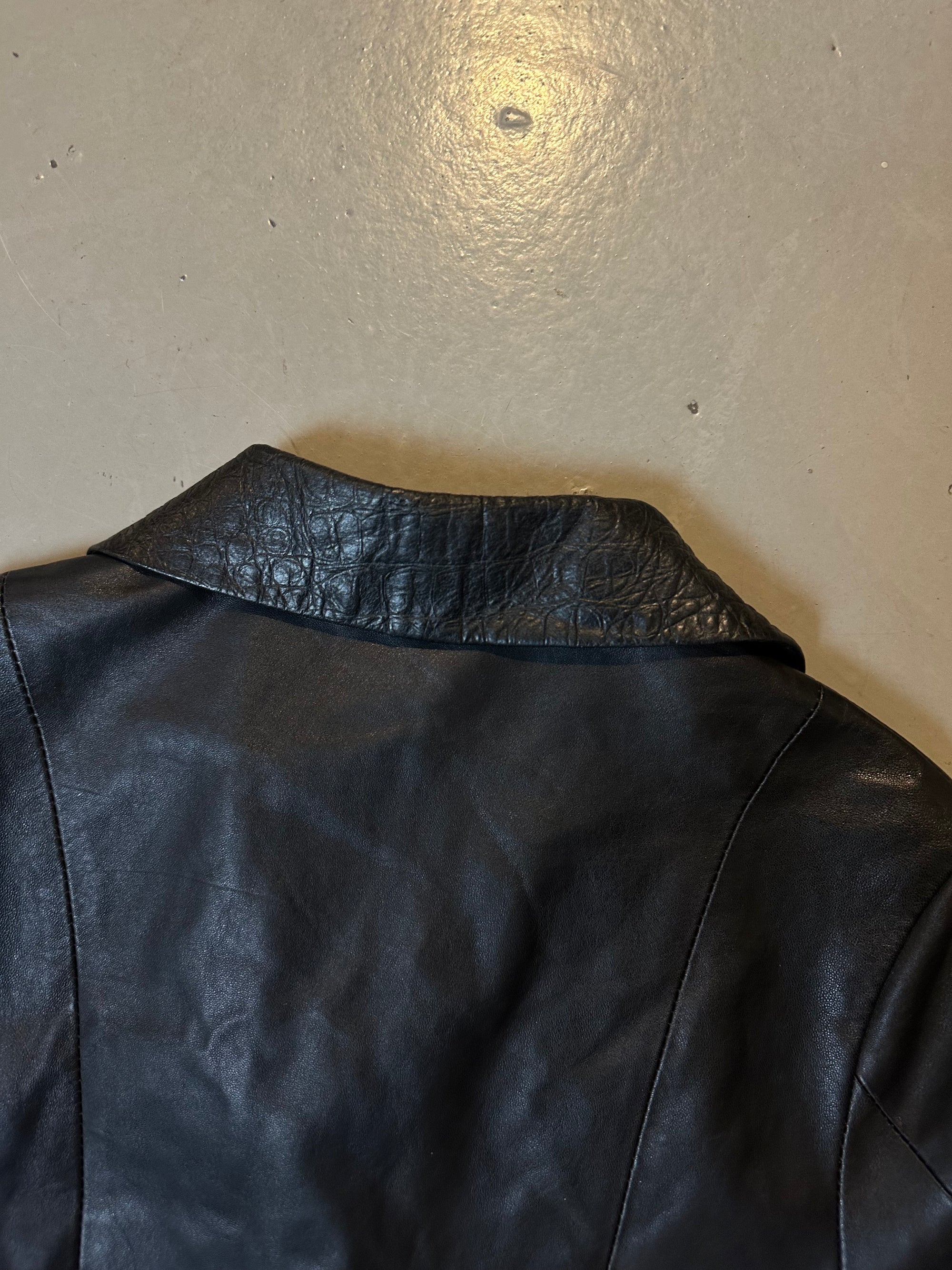 Vintage Borgo Antico Leather Blazer XS/S