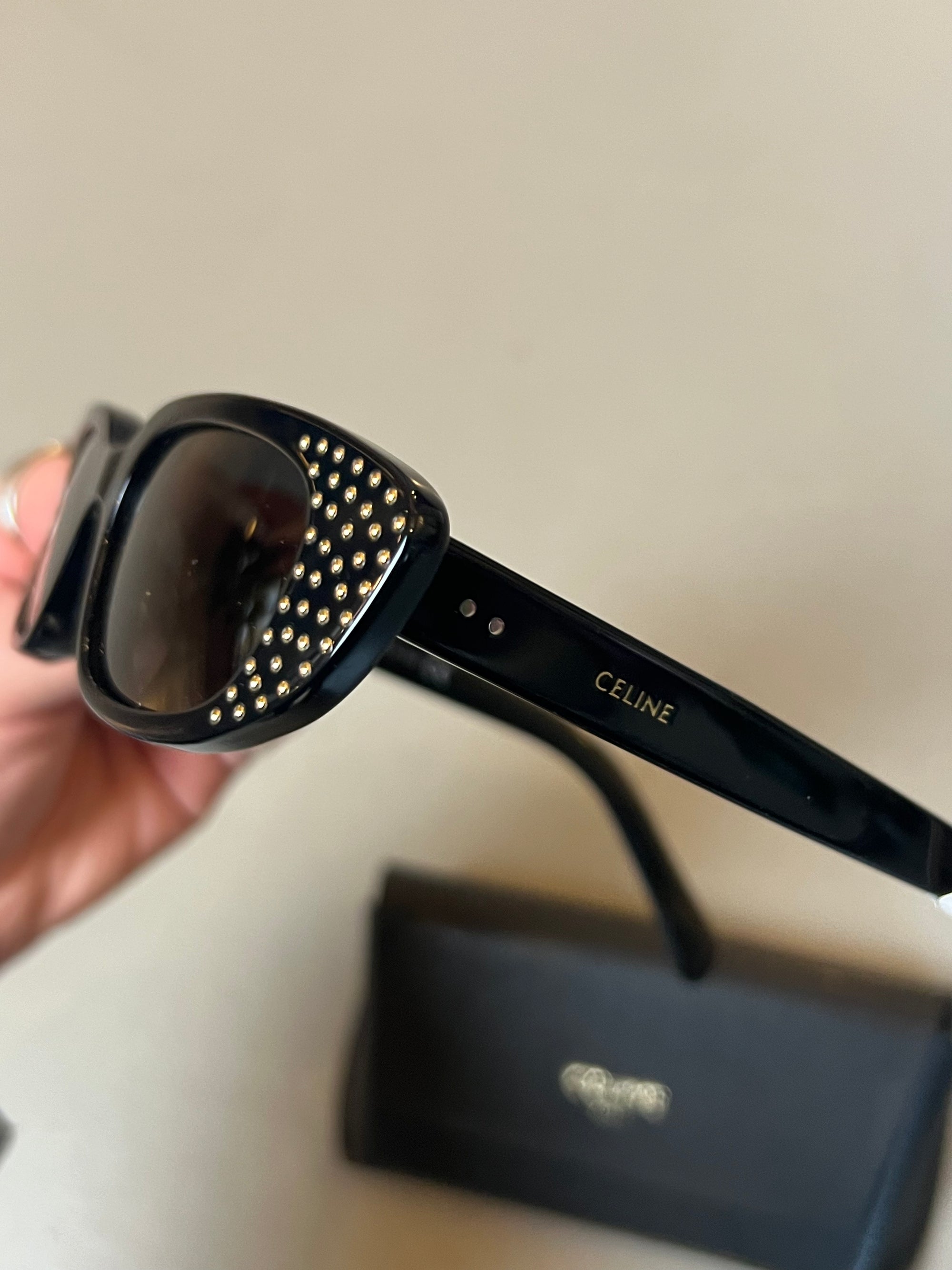 Vintage Celine Paris Sunglasses Black