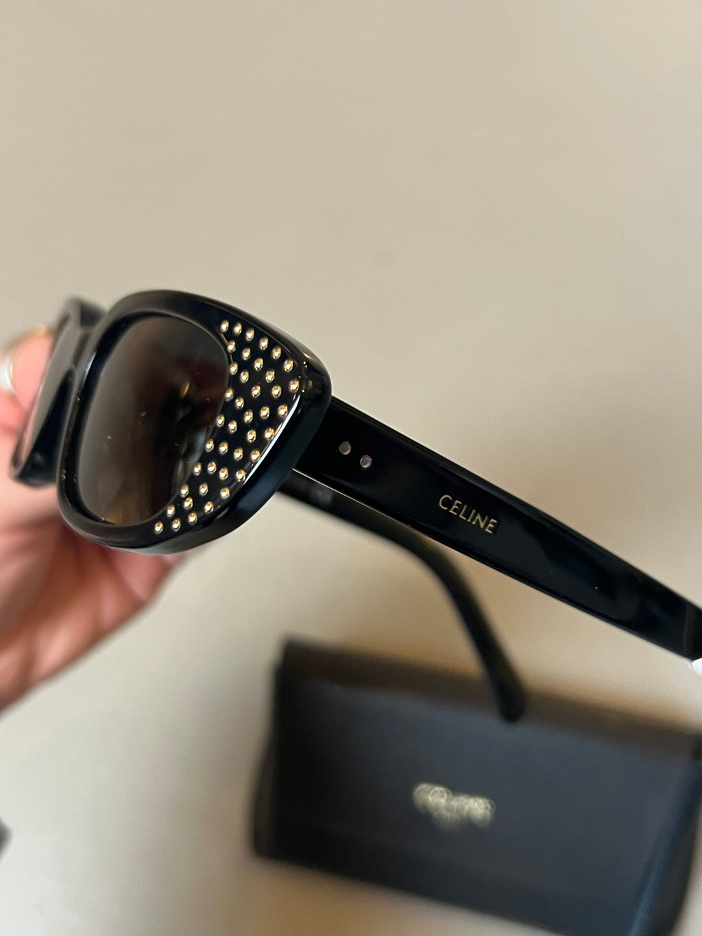 Vintage Celine Paris Sunglasses Black