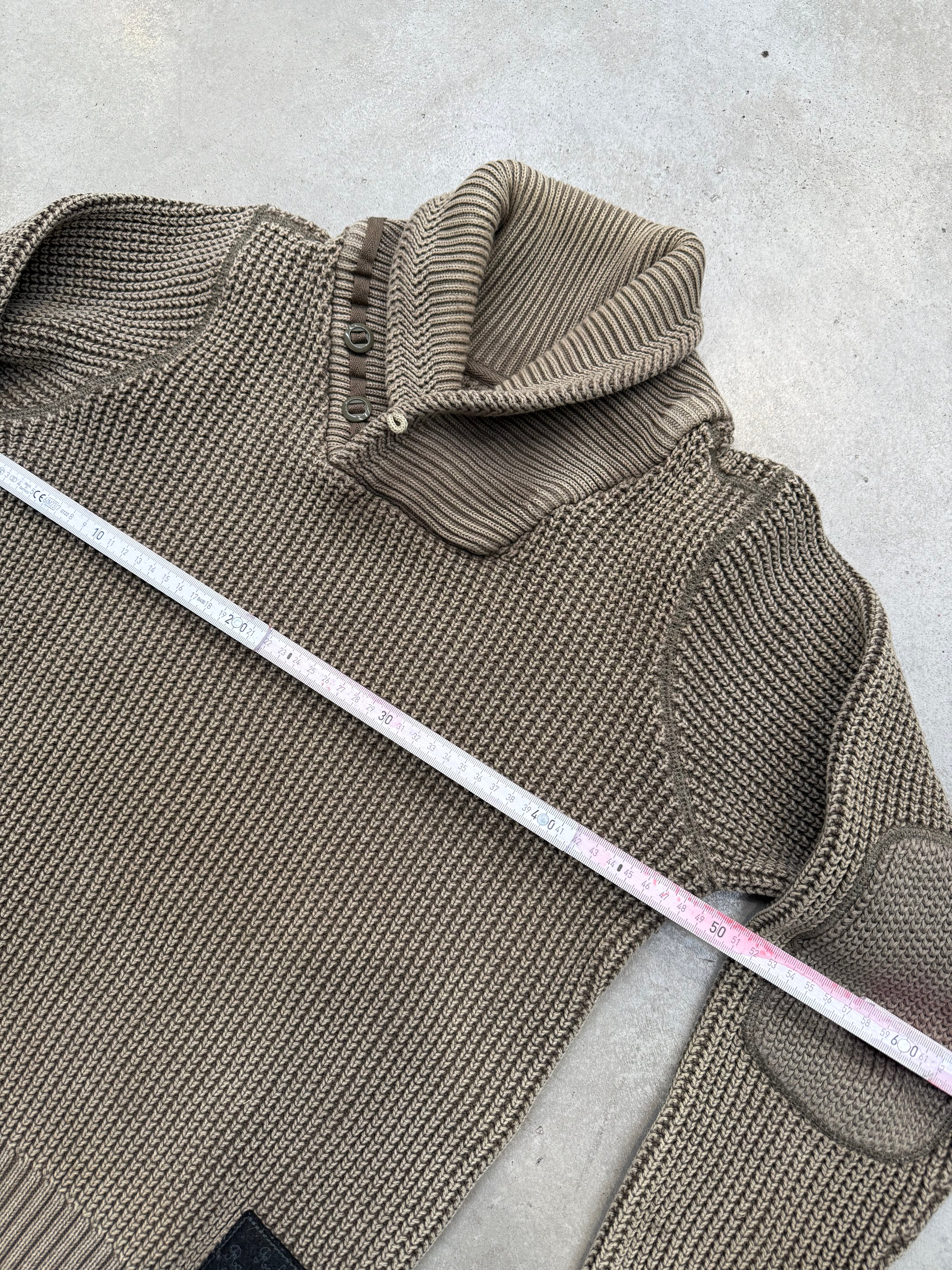 Vintage G-Star Raw Brown Waffle Knit Sweater M