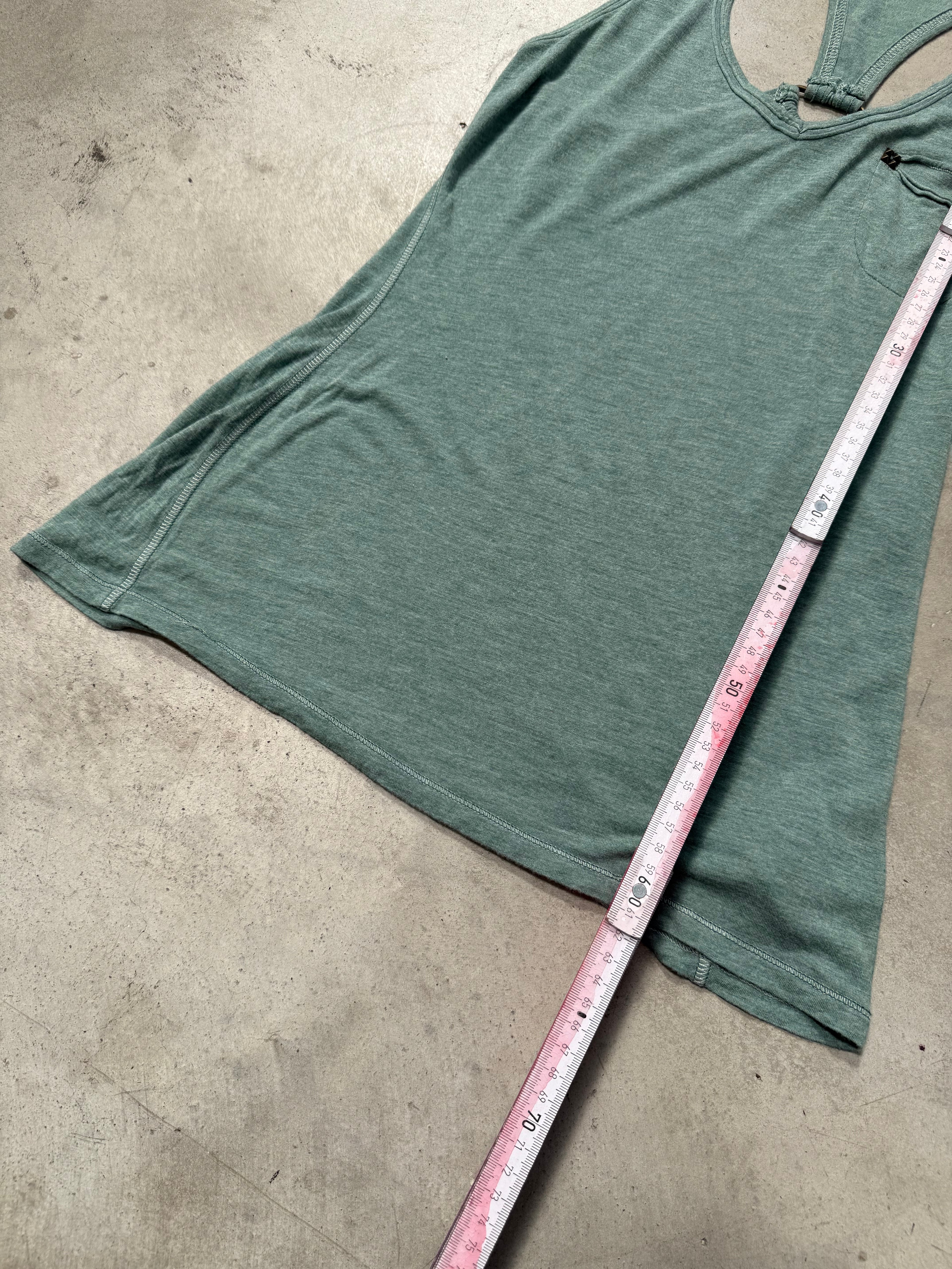 Vintage Guess Turqoise Tank Top Für Damen. Y2K Second Hand 2000s Fashion 