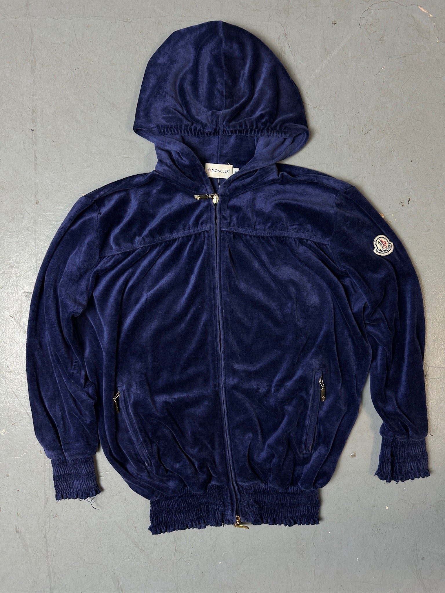 Vintage Moncler Violet Velvet Track Set S