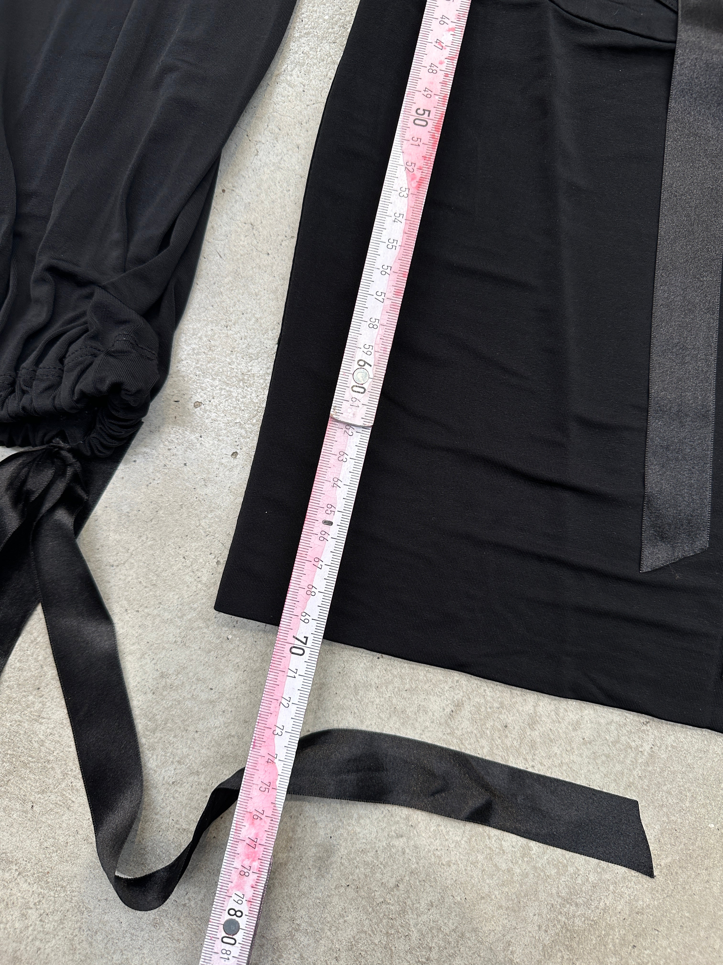 Vintage Denny Rose Black Backless Dress S