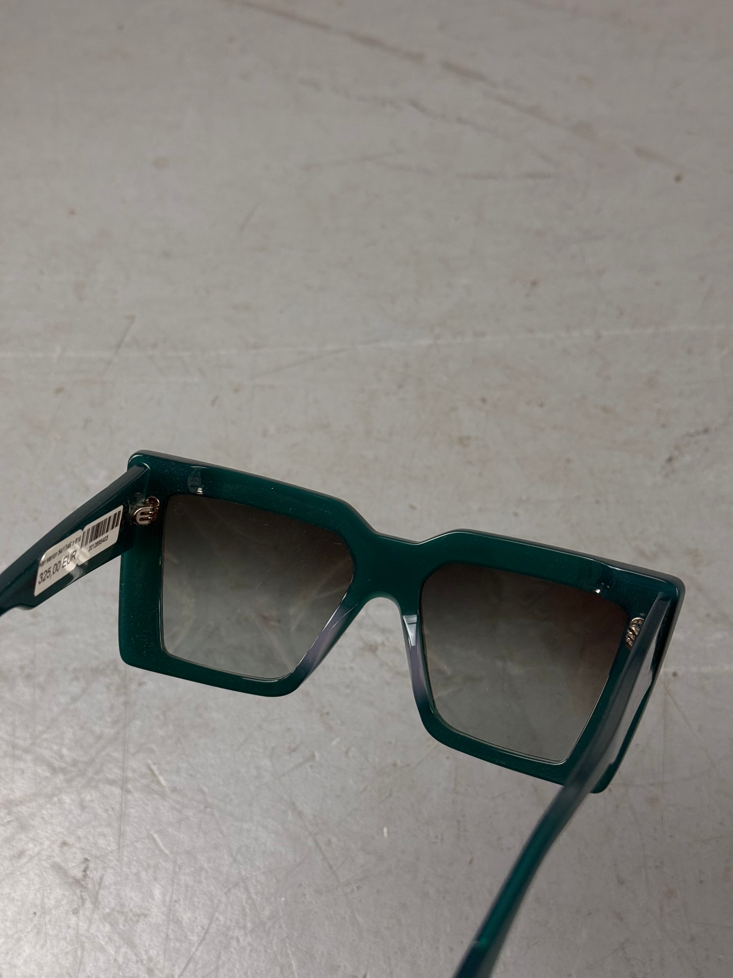 Giorgio Namini Teal Sunglasses Unisex. Y2K Second Hand 2000s Fashion