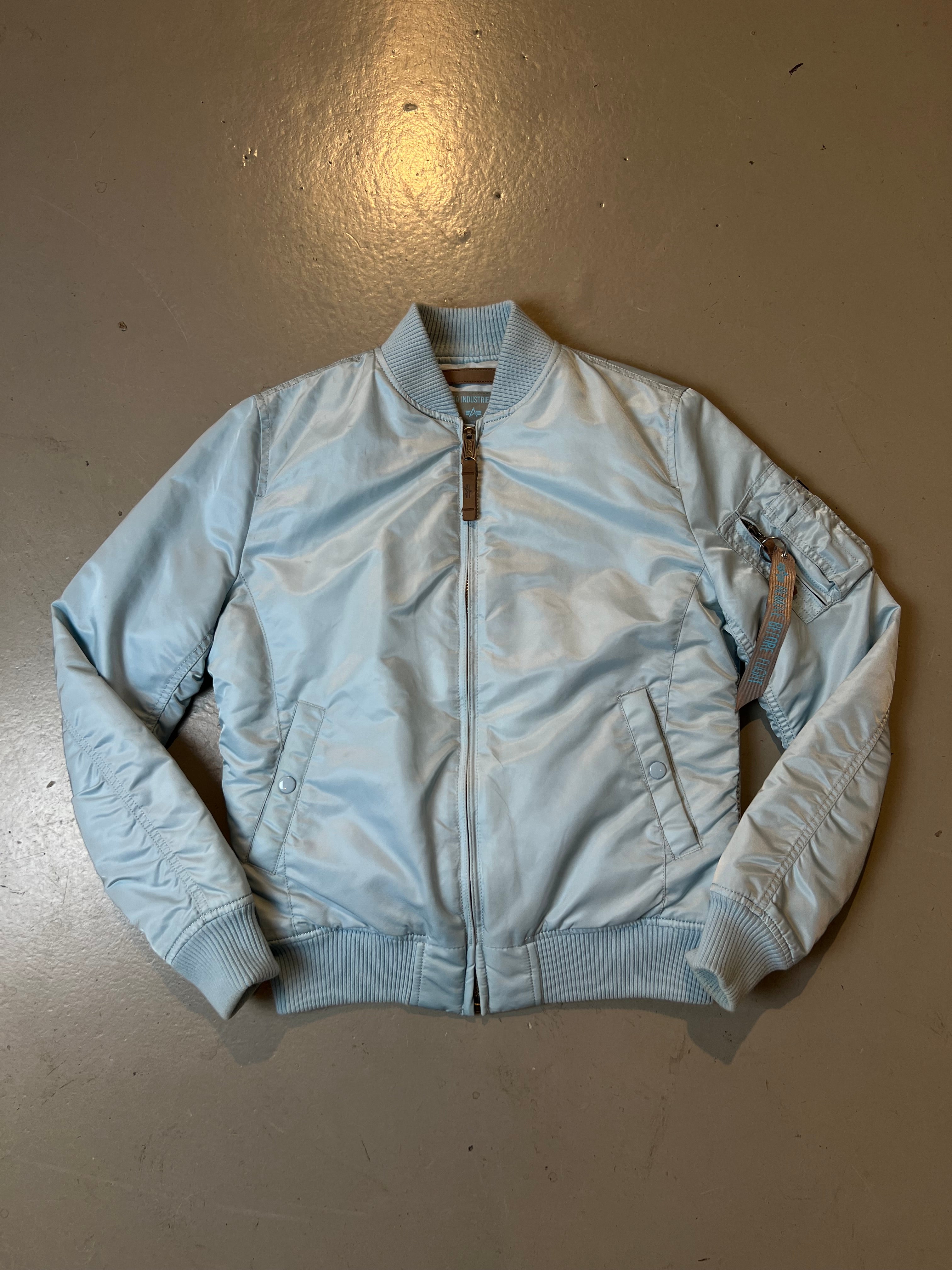 Vintage Alpha Industries Babyblue Bomber Jacket S/M
