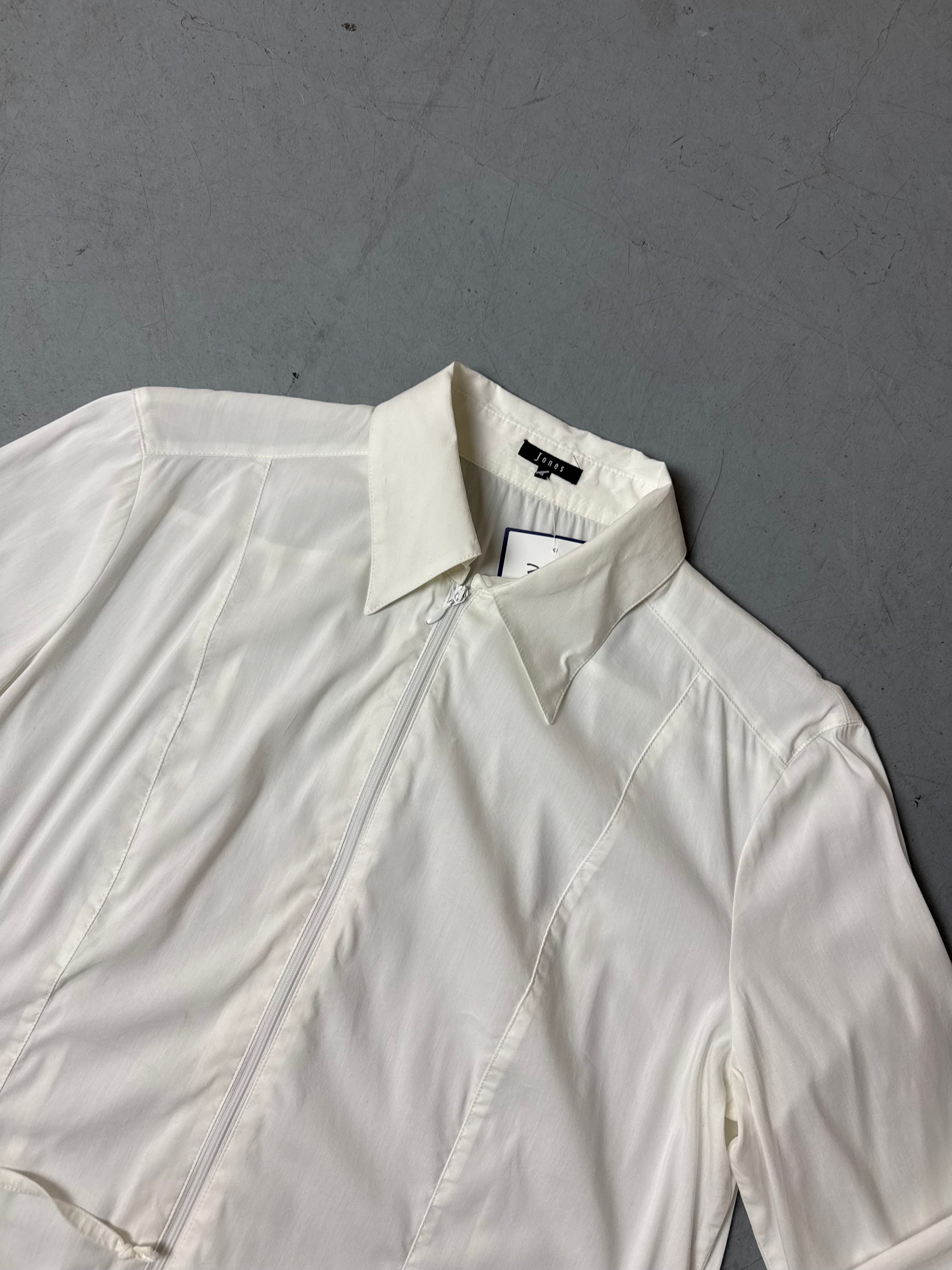 Vintage Jones Zip Up Blouse M/L
