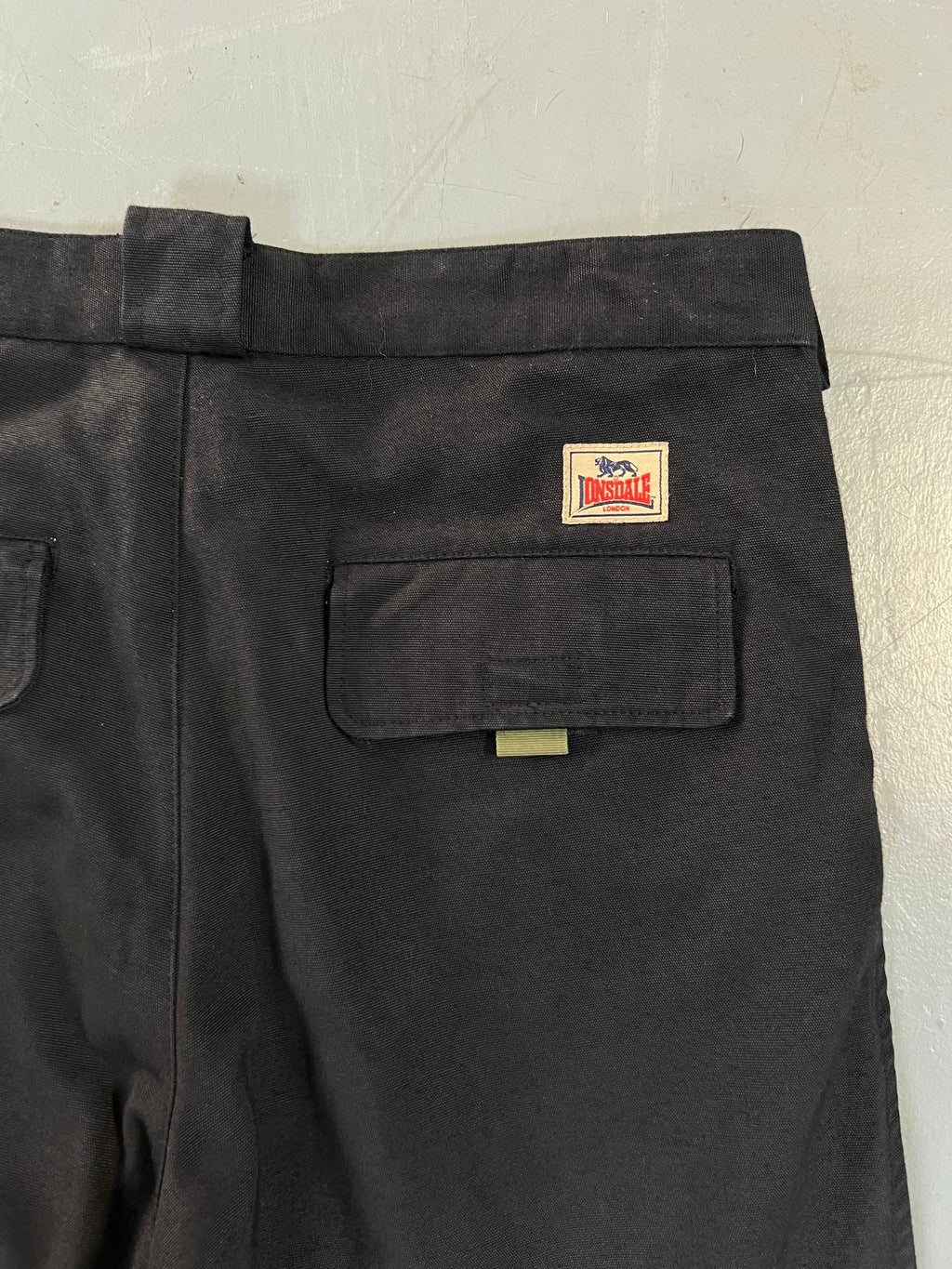 Vintage Lonsdale Black Cargo Pants M/L