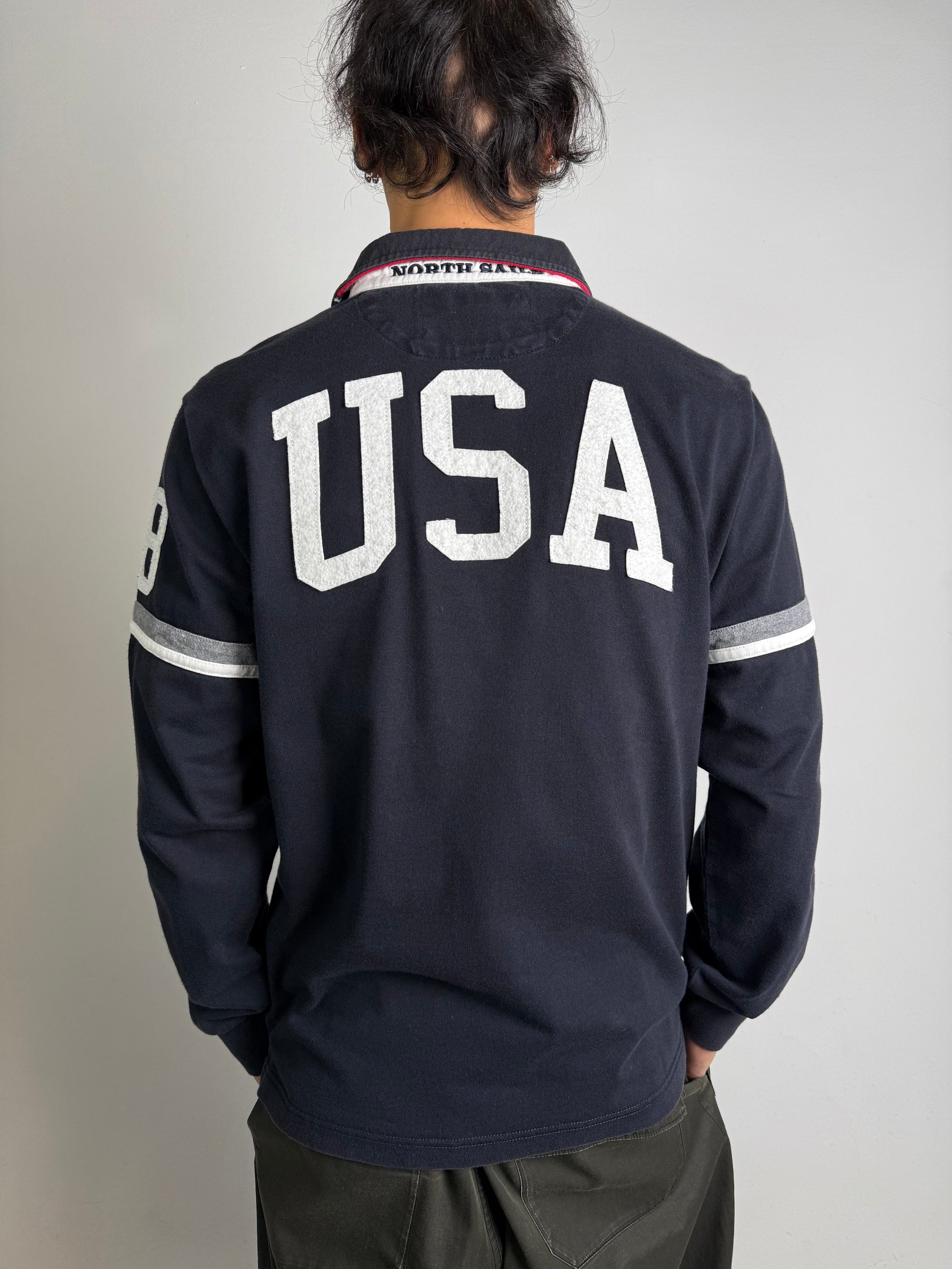 Vintage North Sails Polo Longsleeve L