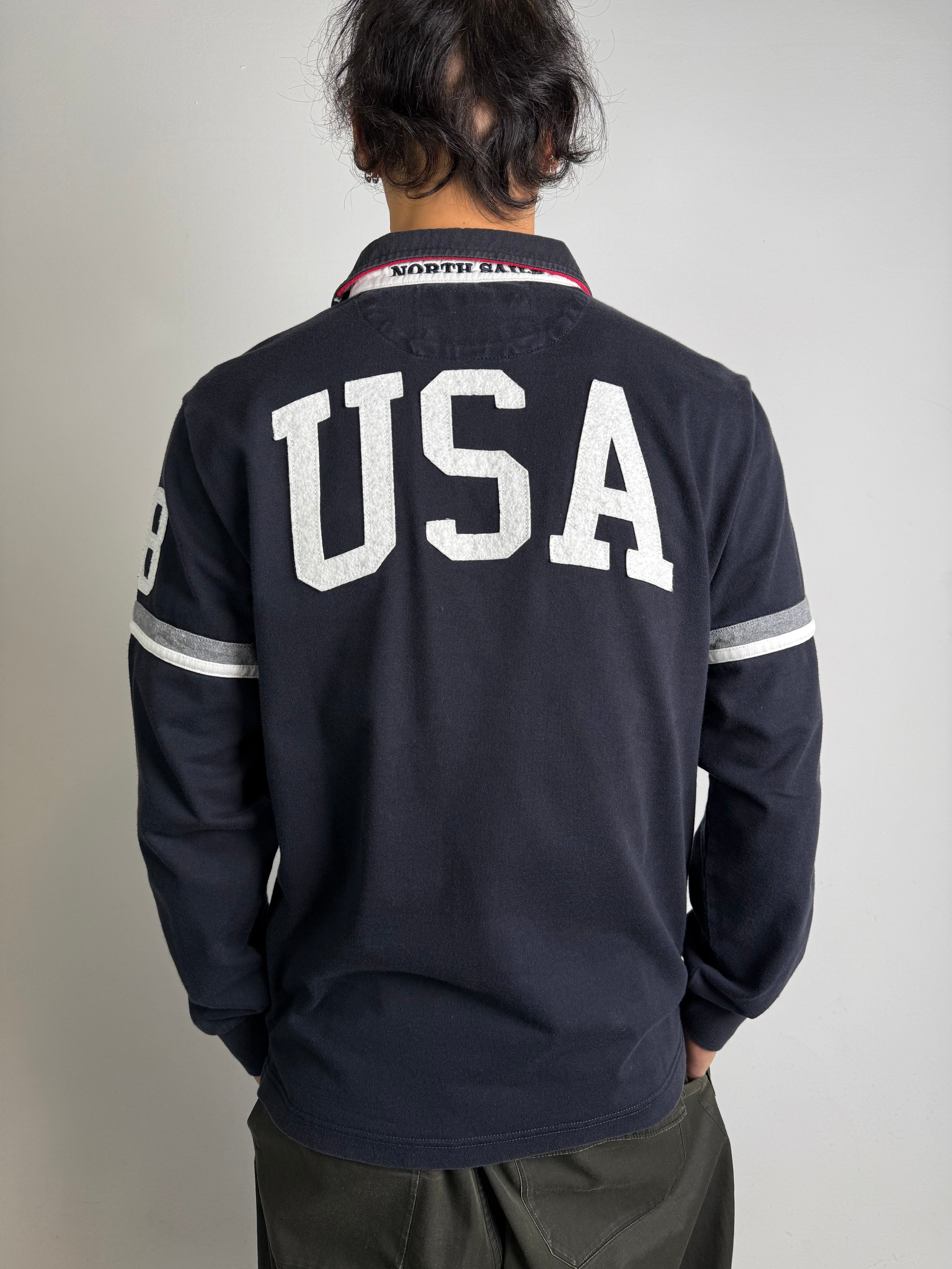 Vintage North Sails Polo Longsleeve L