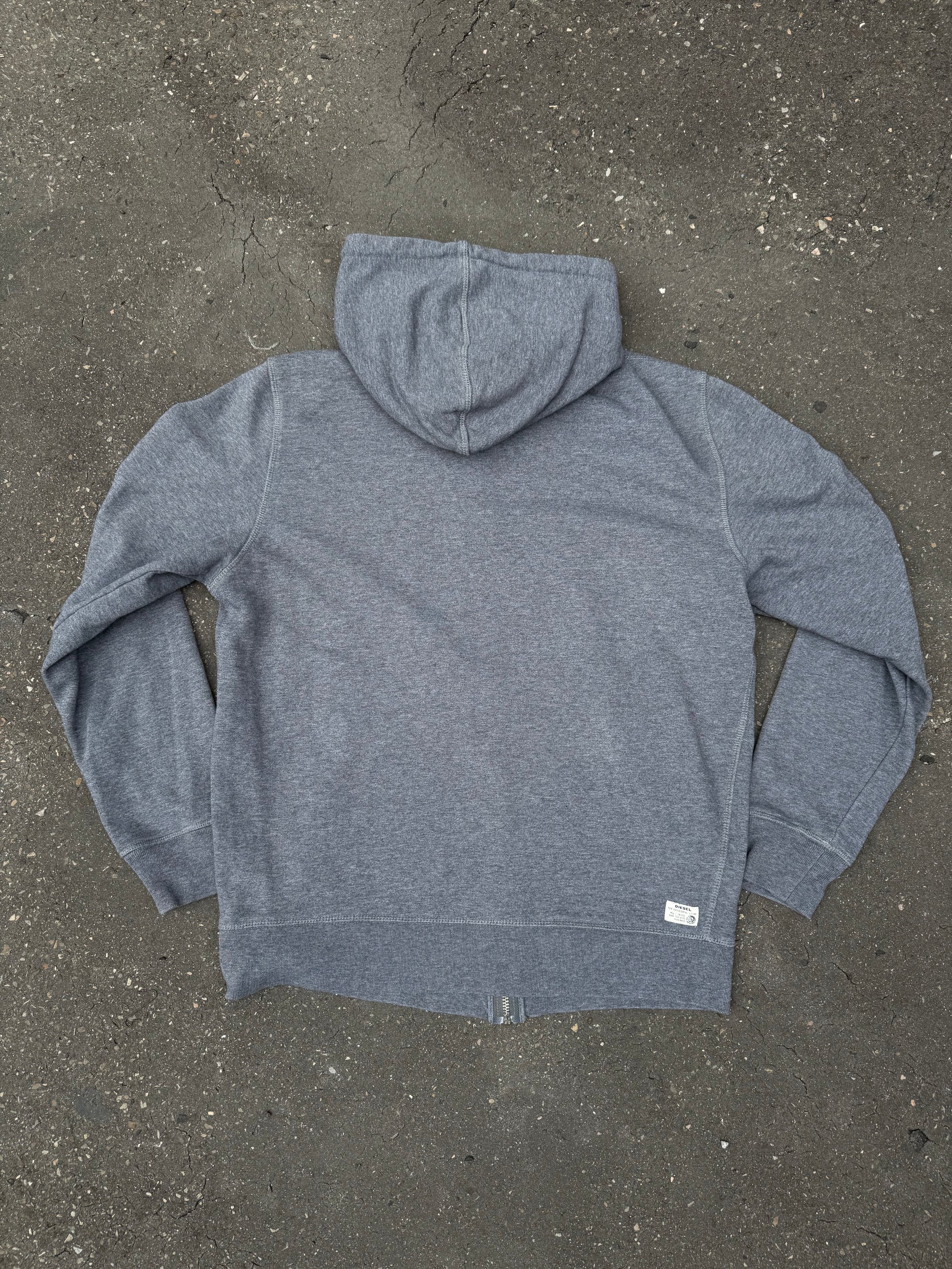 Vintage Diesel Grey Zip Up Hoodie M/L