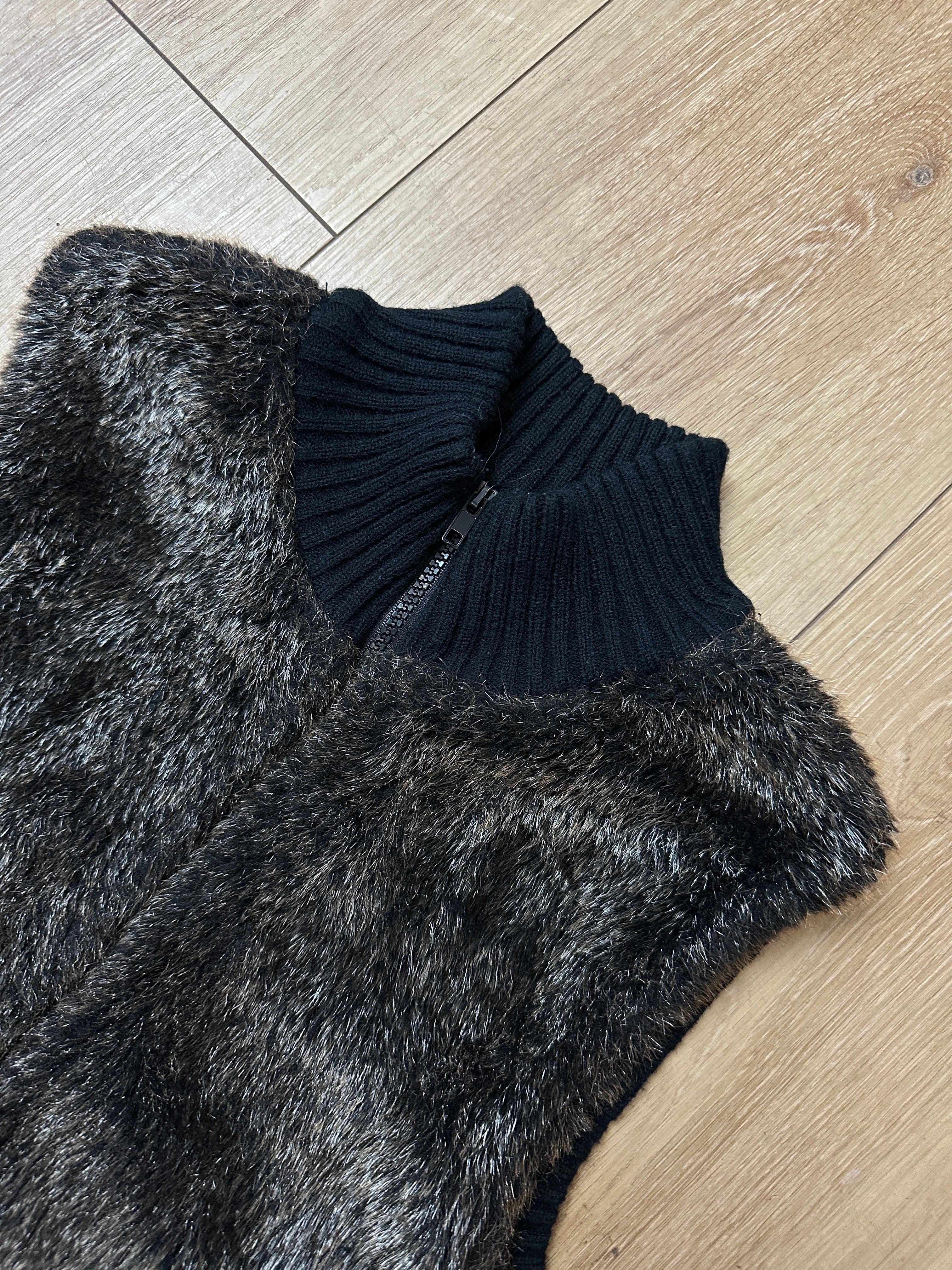 Vintage Faux Fur Vest M