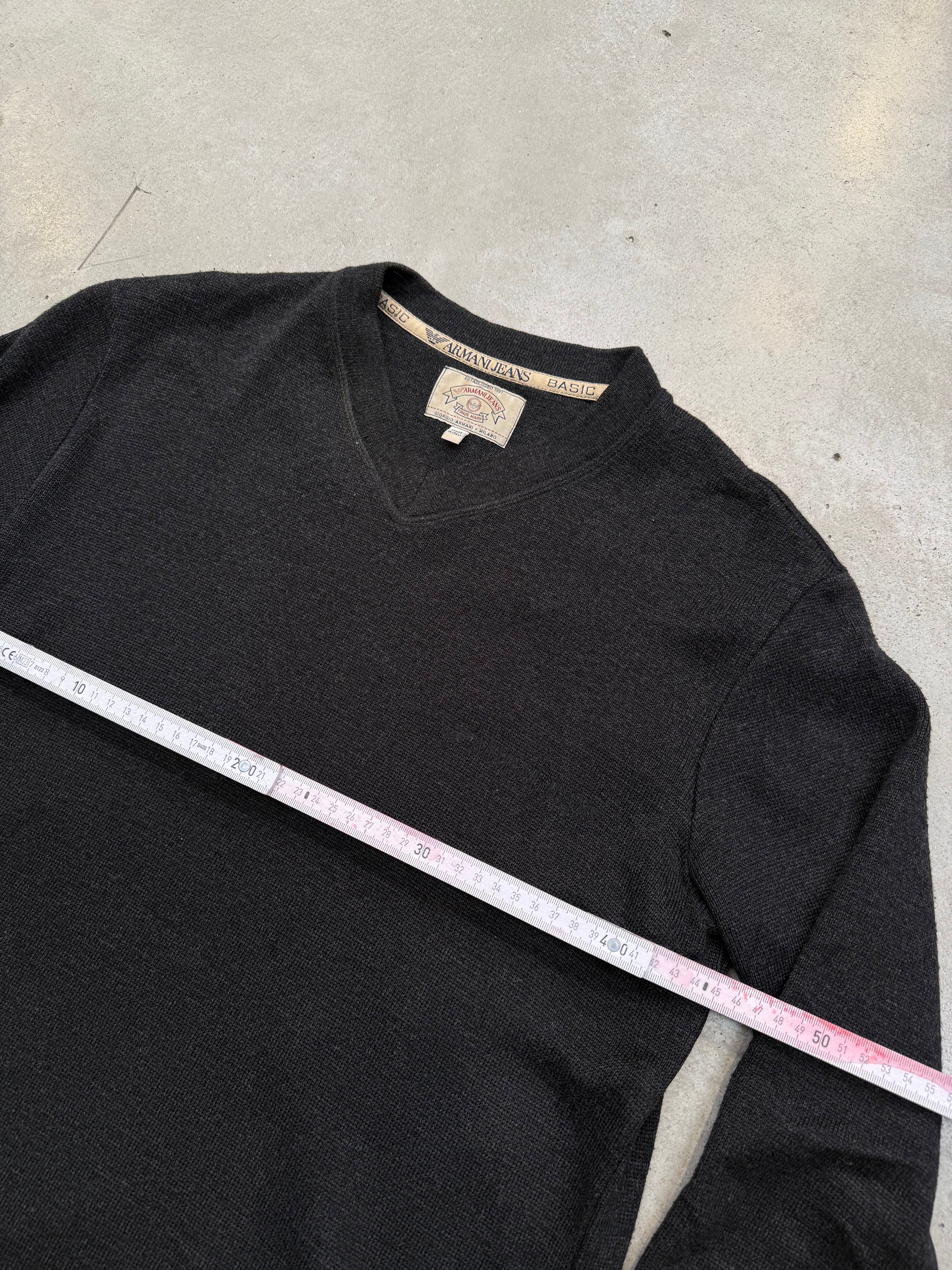 Vintage Armani Jeans Black Sweater M/L