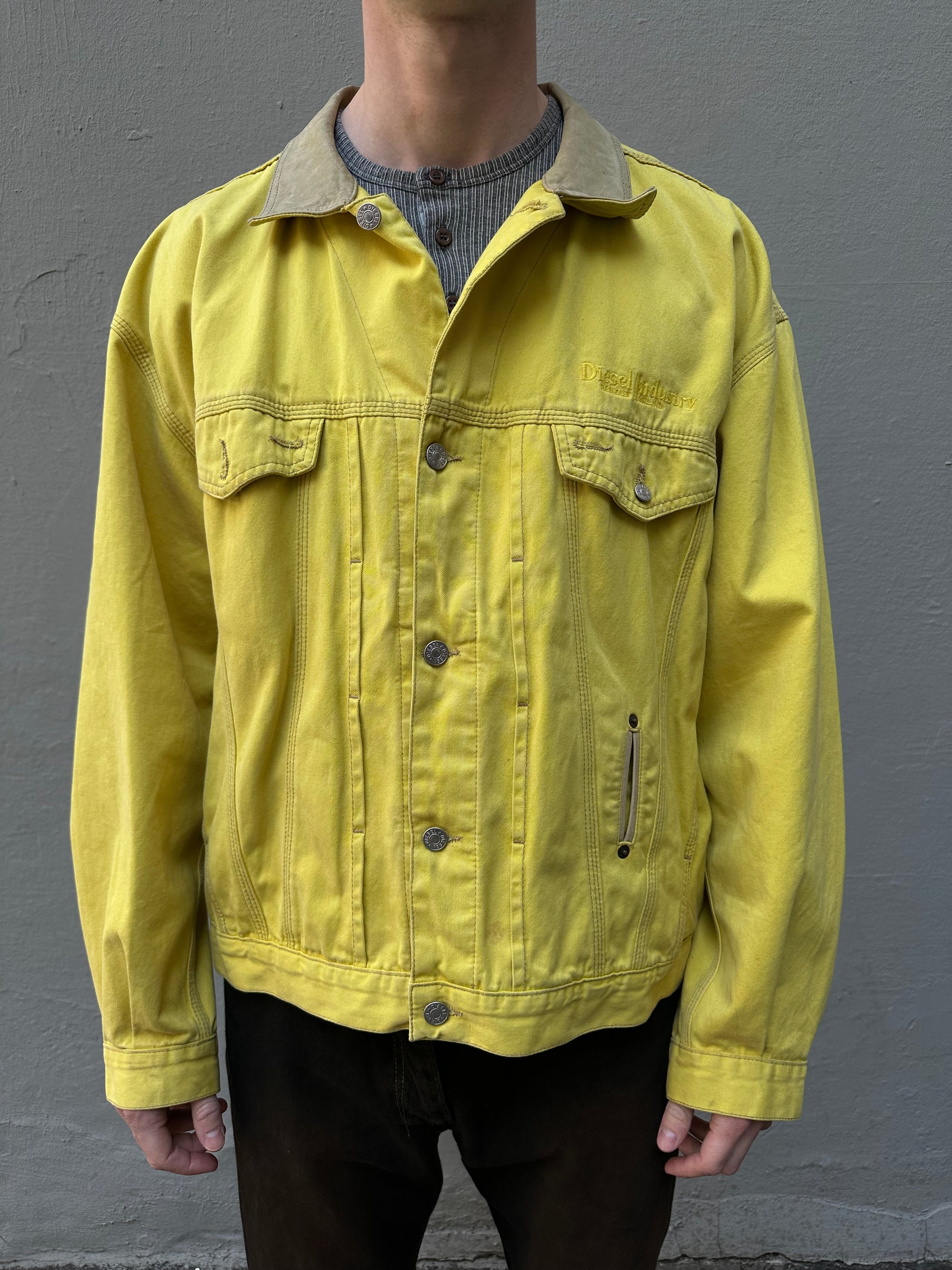 Vintage Yellow Diesel Denim Jacket XL/XXL