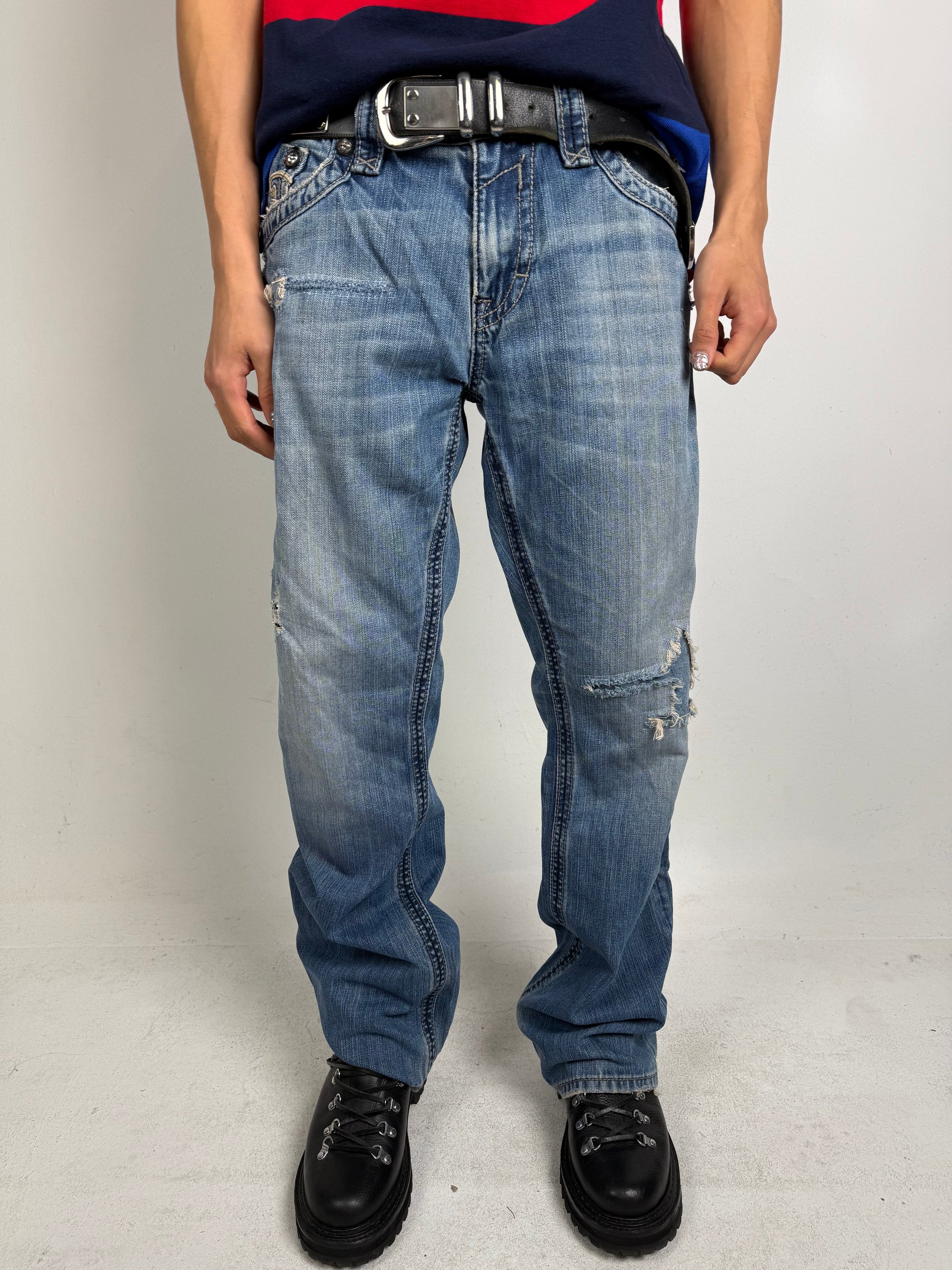 Vintage Rock Revival Y2K Bootcut Denim XL