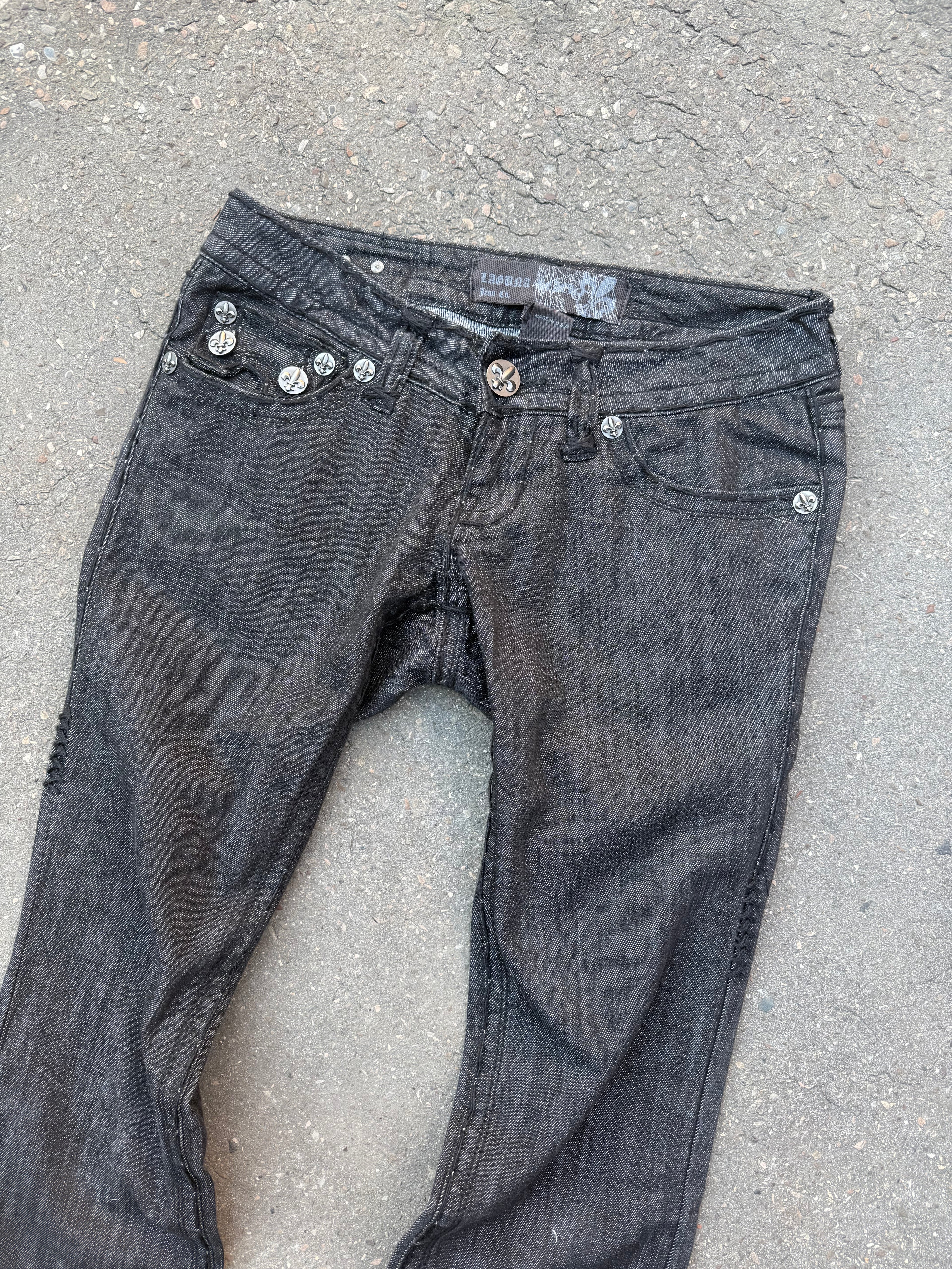 Y2K Laguna Beach „Caspitrano Beach“ Low Waist Denim für Damen. Y2K 2000s Fashion